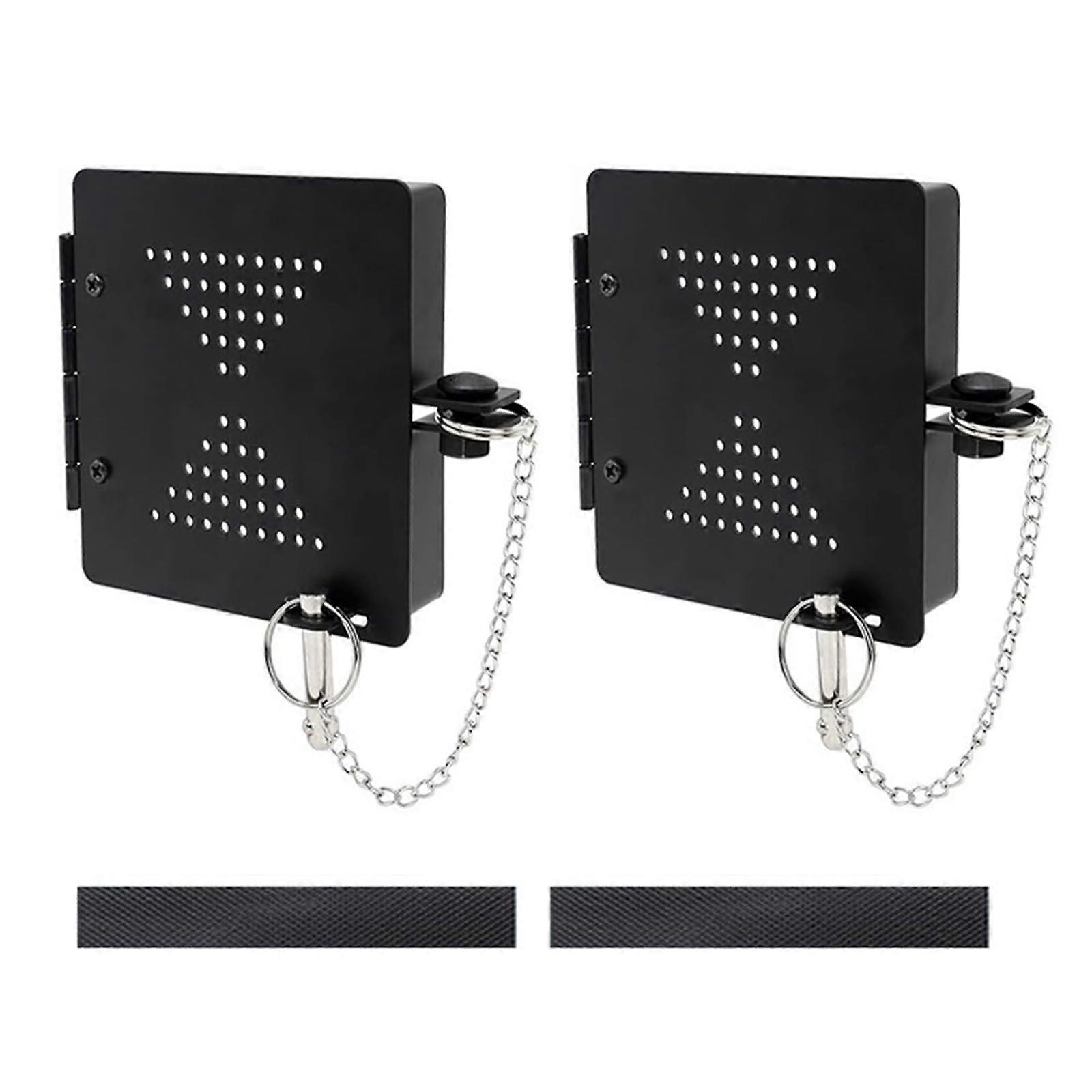 Portable Campers Bumper Caps 2 Pack Square End Covers for 4 Inch Standard Campers Black Durable Design