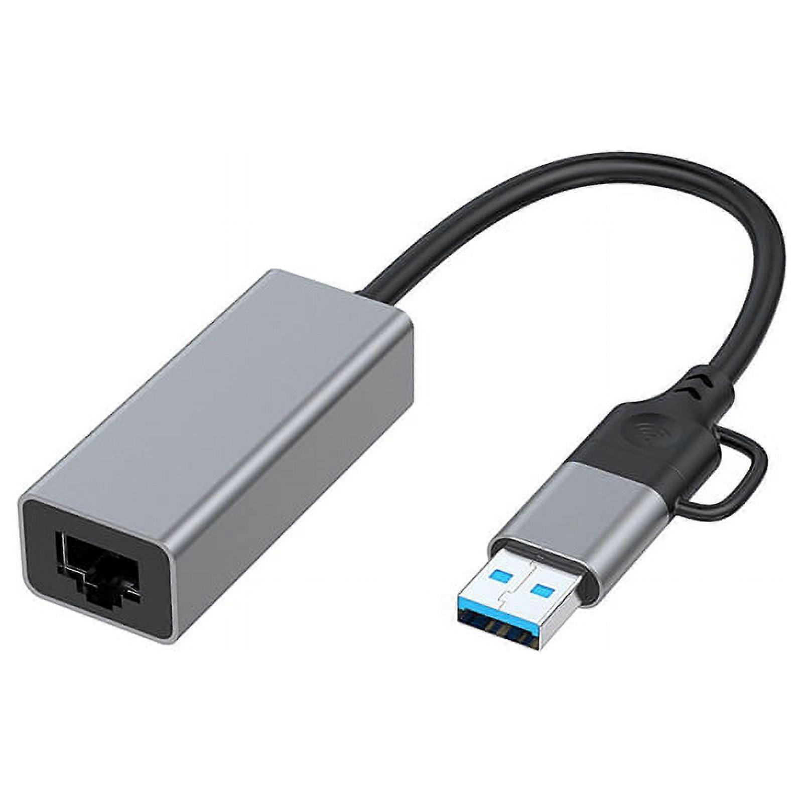 USB Type C To RJ45 Wired Network Card, 1000Mbps