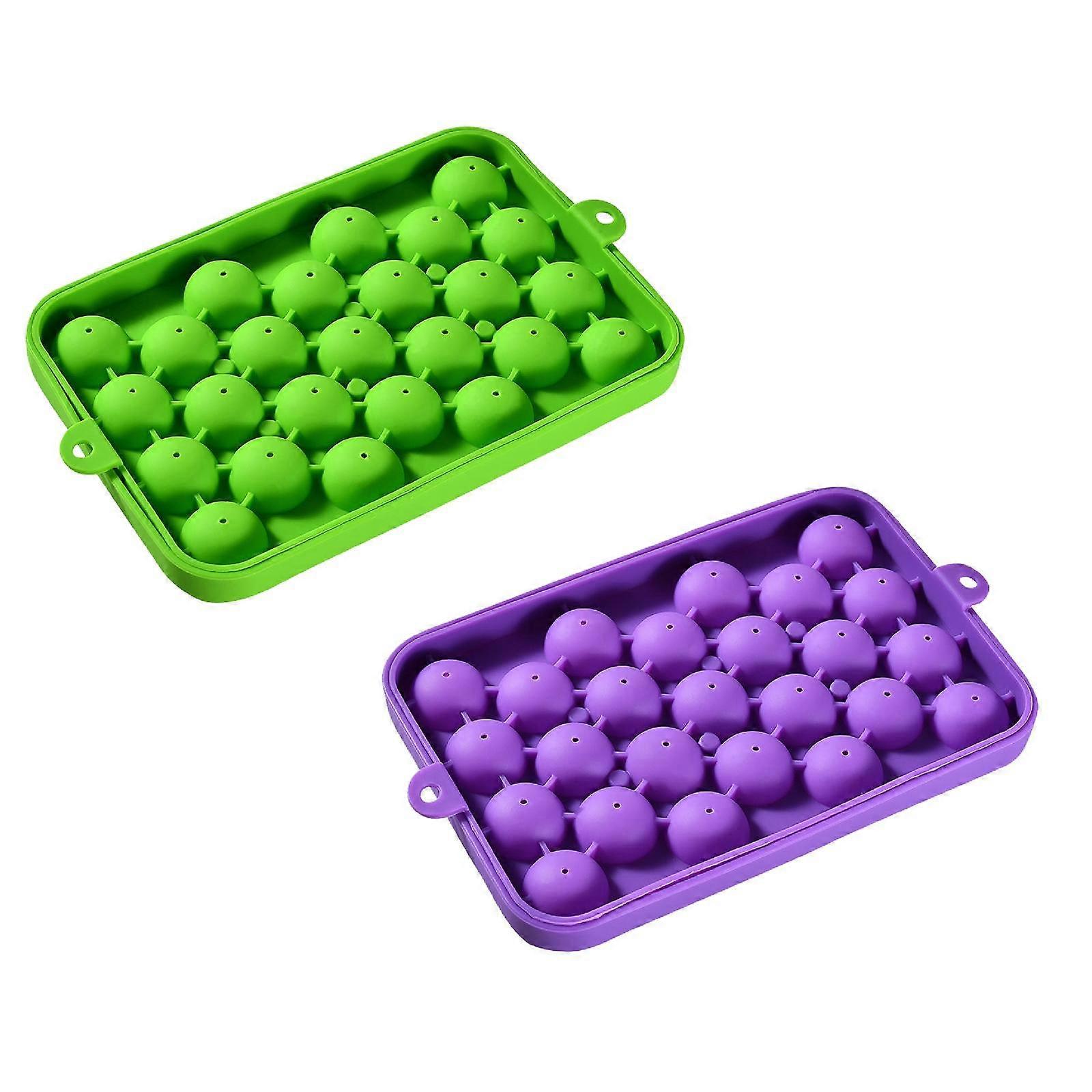 25 Grid Silicone Ice Ice Cube Tray Small Round Ice Cube Ice Box Round Ice Cube *2PCS