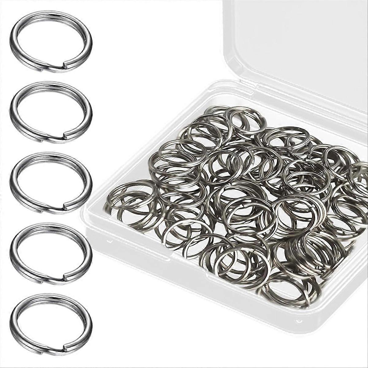 1/2 Small Split Key Rings Silve Double Loops Keyring 100PCS