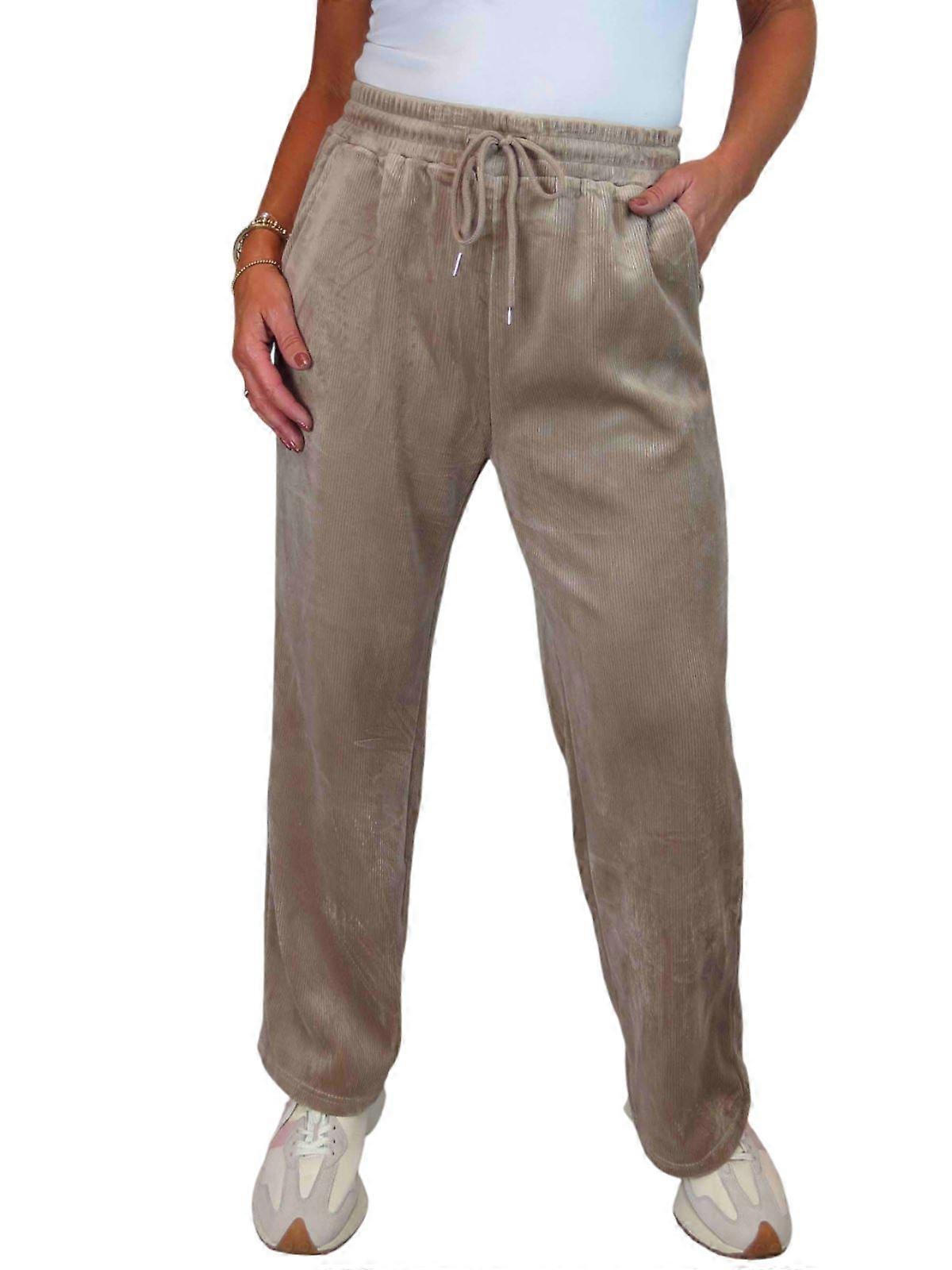 Paulo Due Womens Fleece Lined Waffle Cord Trousers