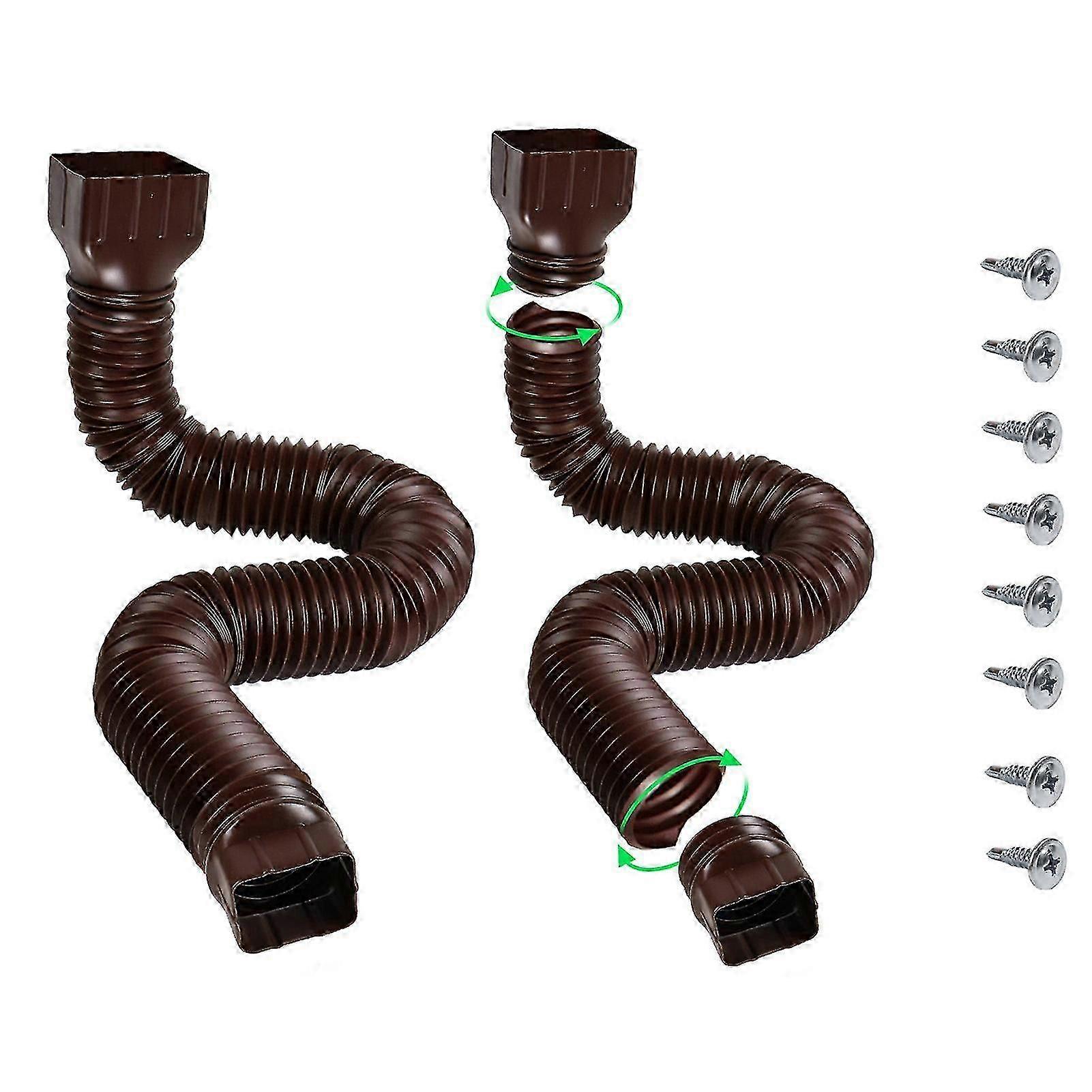 Stuprör Plast Förlängningsrör Flexibel Enkel installation Extender För Gutter Downspout Tillbehör