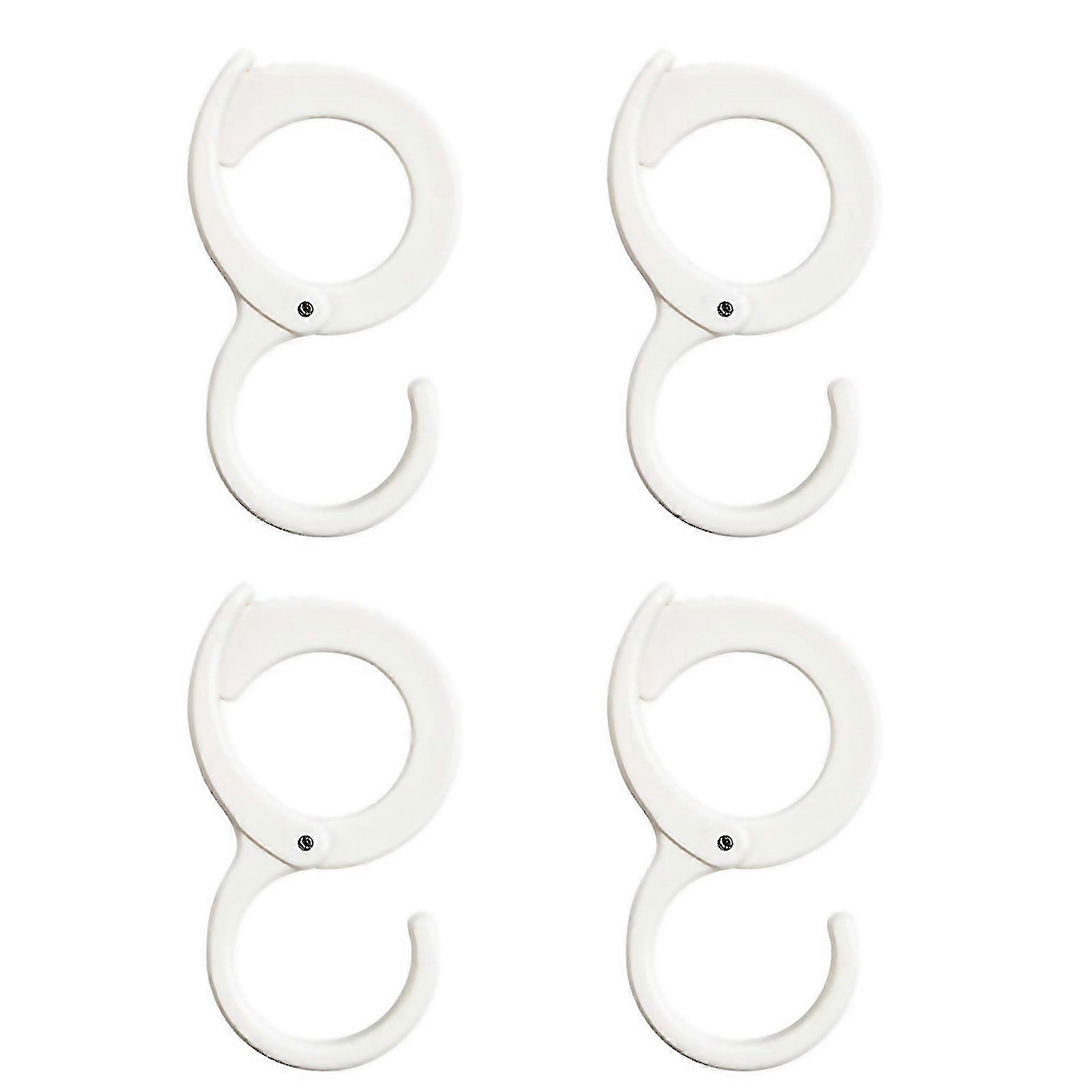 For 4pcs Mini S Hooks Sturdy Durable Hanging Hooks For Hanging Towels Key Rings Purses White Easy To