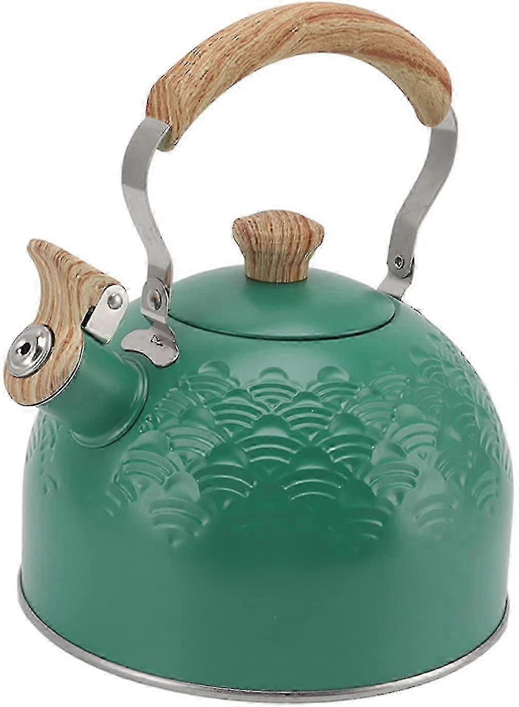 誘導およびガス薪ストーブのためのケトル2.5lステンレス鋼の口笛を吹くケトル