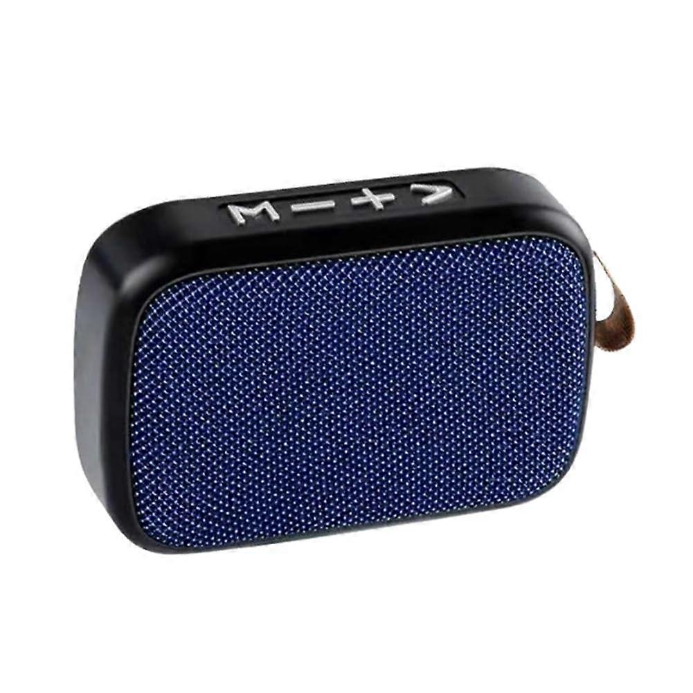 Portable Mini Wireless Bluetooth Speaker Outdoor Sports 3D Stereo HiFi Music Player UDisk Card Insertion Black Blue