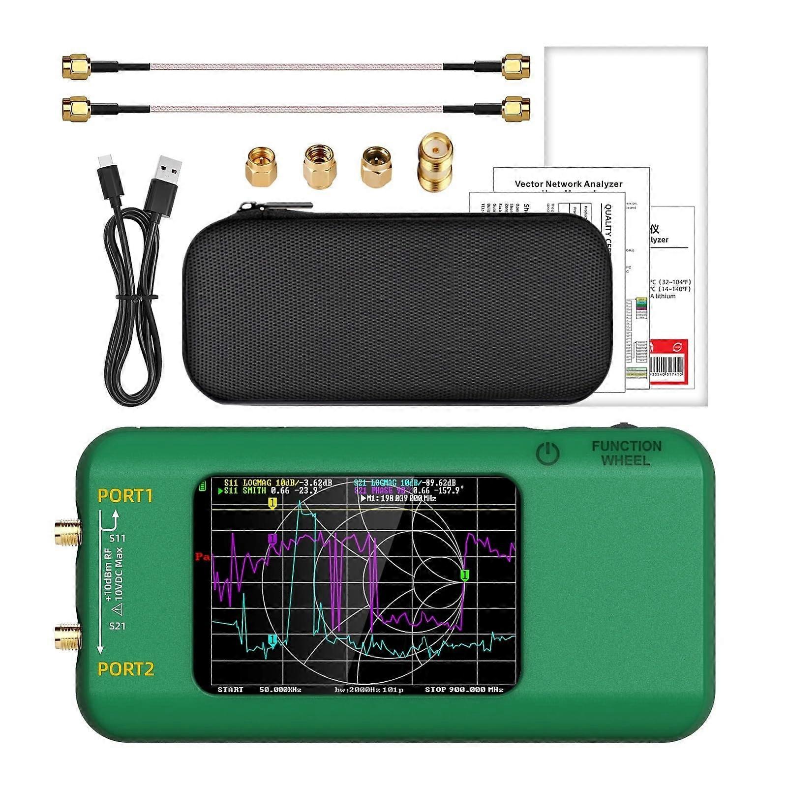 3.98Inch Vector Network Analyzer 10K1.5GHz  Frequency VHF UHF Network Cable Diagnostics