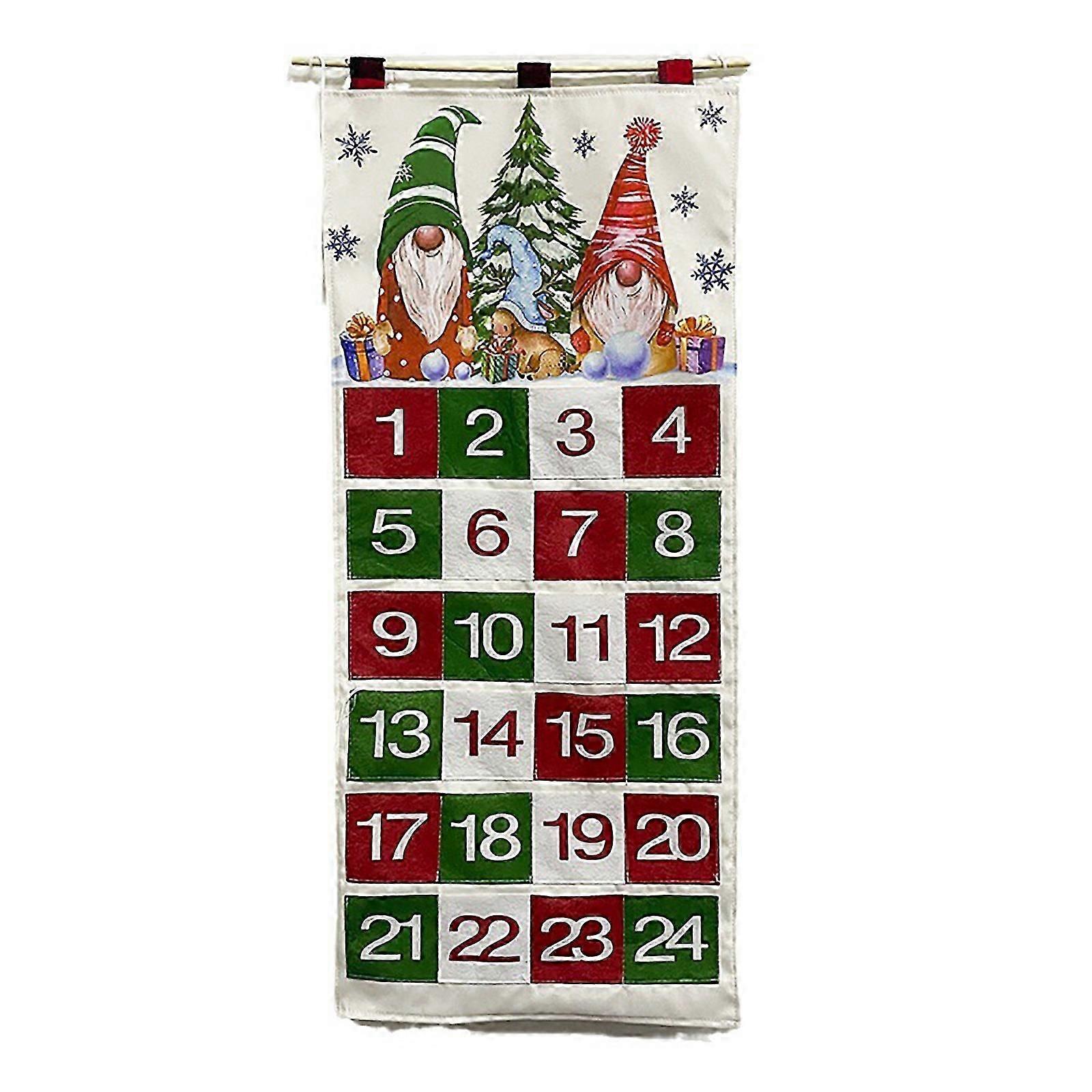 Fabric Advent Calendar Advent Calendar Empty Advent Calendar Hanging Fillable Advent Calendar with 24 Pockets Countdown