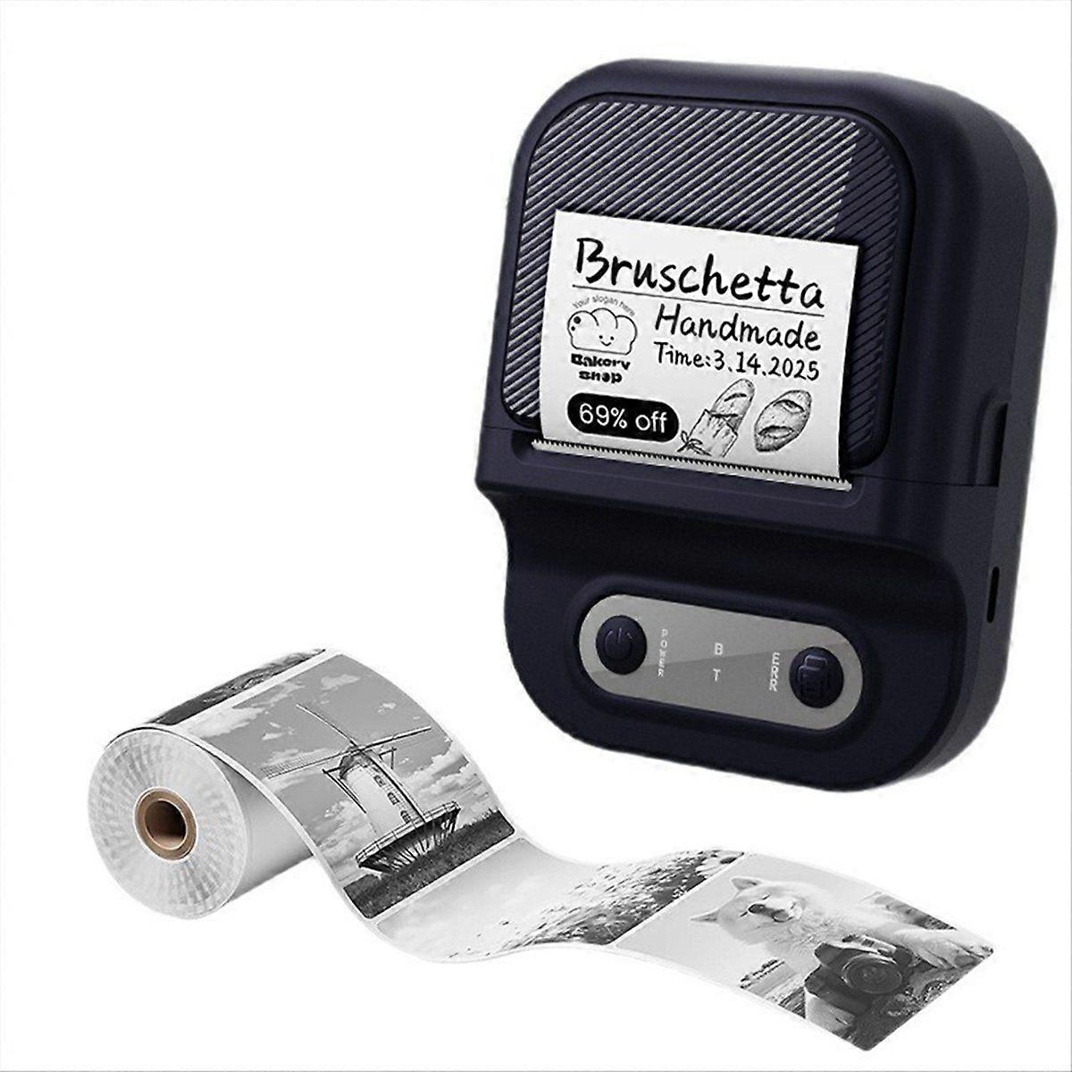 Wireless Mini Portable Printer Label Printer Mobile Thermal Adhesive Label Machine Suitable for Sto