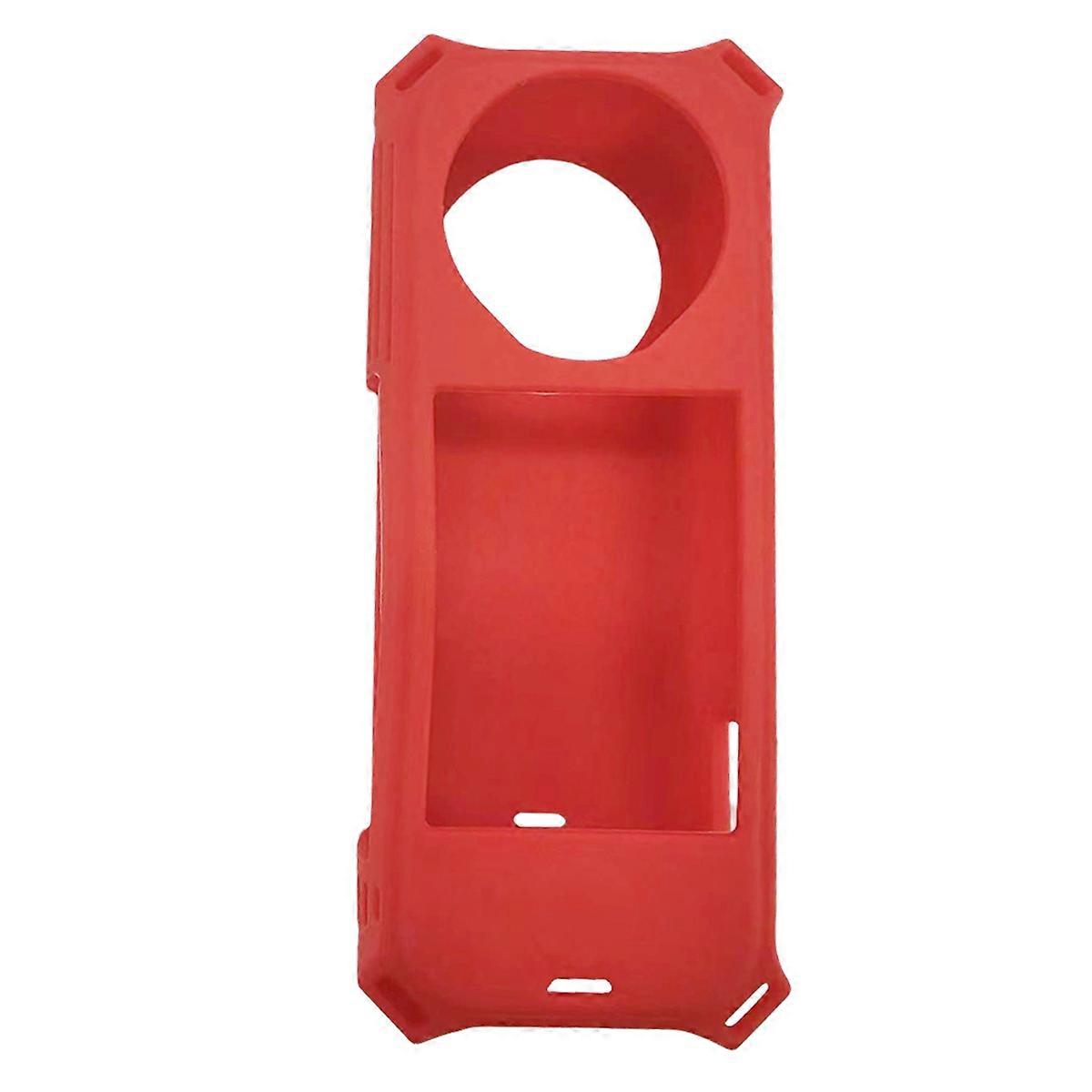 For X5 Soft Silicone Case for X5 Silicone Protective Full Cover Shell Camera Accessorie Red