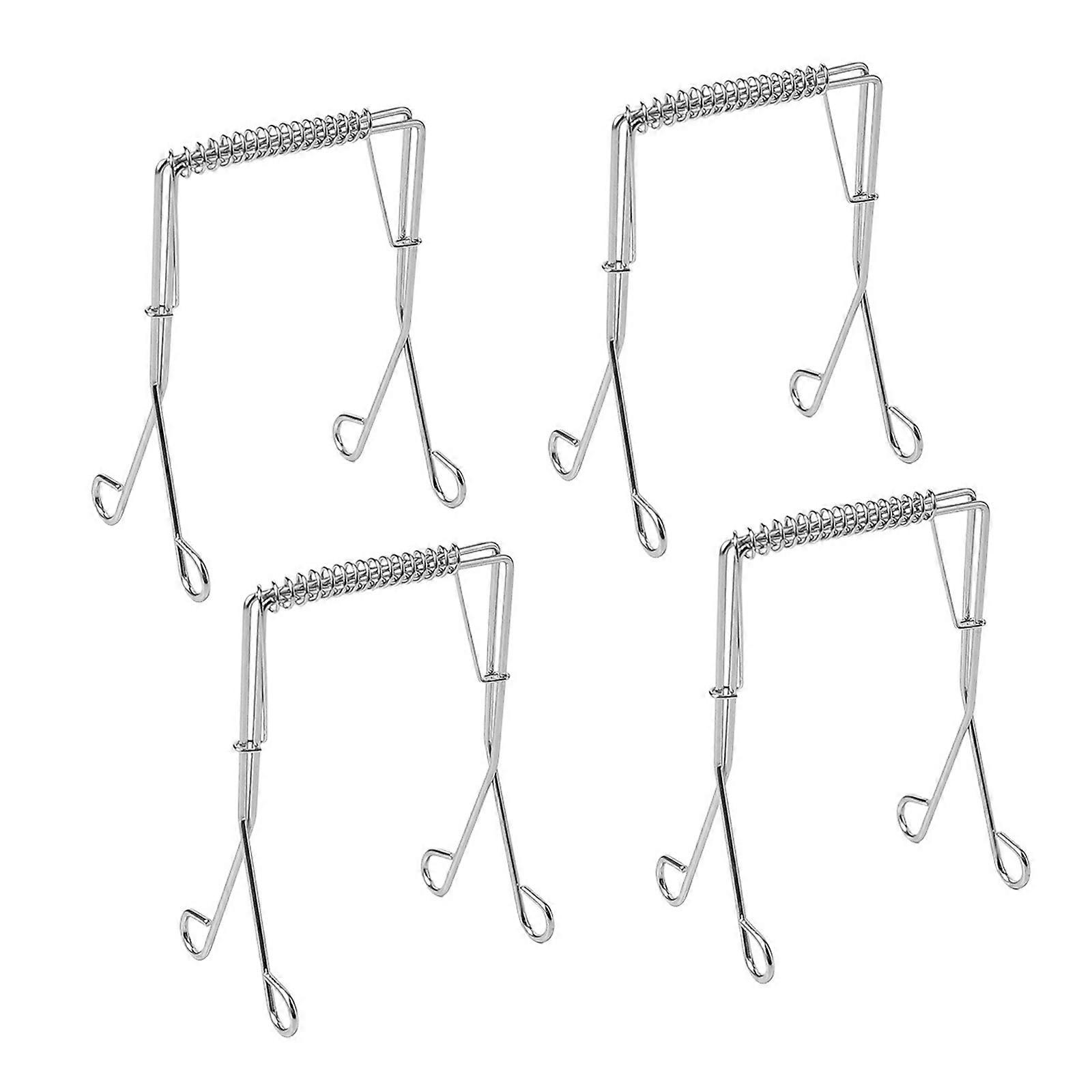 Flexible Rotisserie Replacement Divisions 4 Part Set Smooth Rustless Barbecue Rack Accommodates Most Machines Multicolor