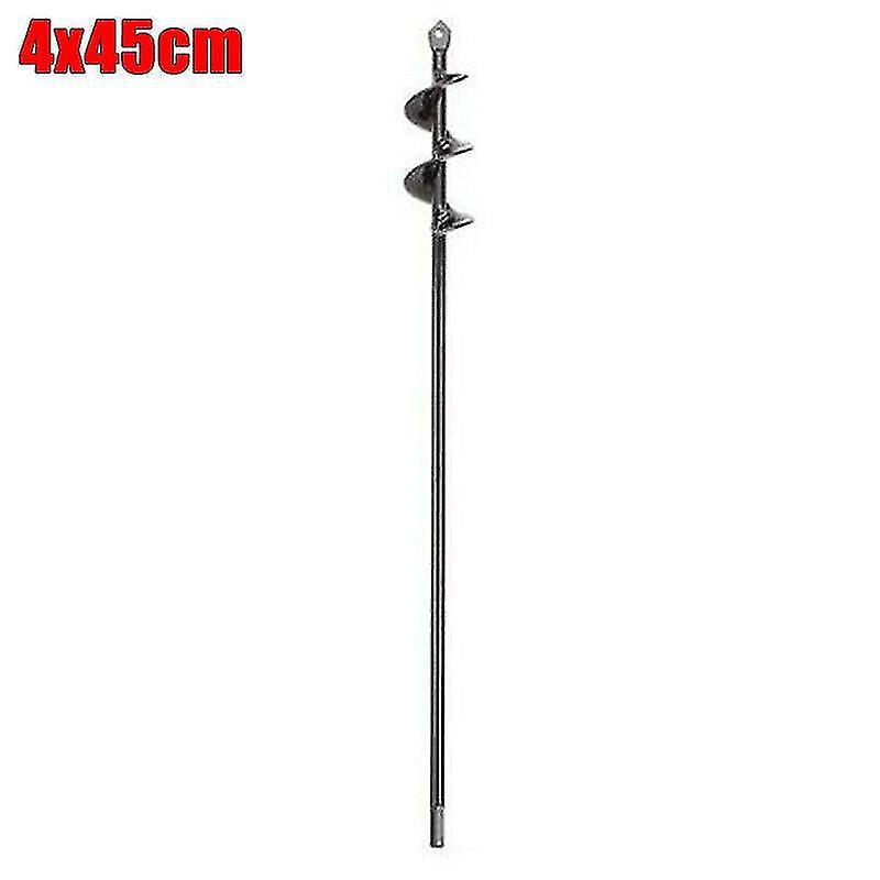 Drill Bit Extensions 4cmx45cm Garden Planting Auger Spiral Hole Drill Bit Earth Planter Post Hole Digger