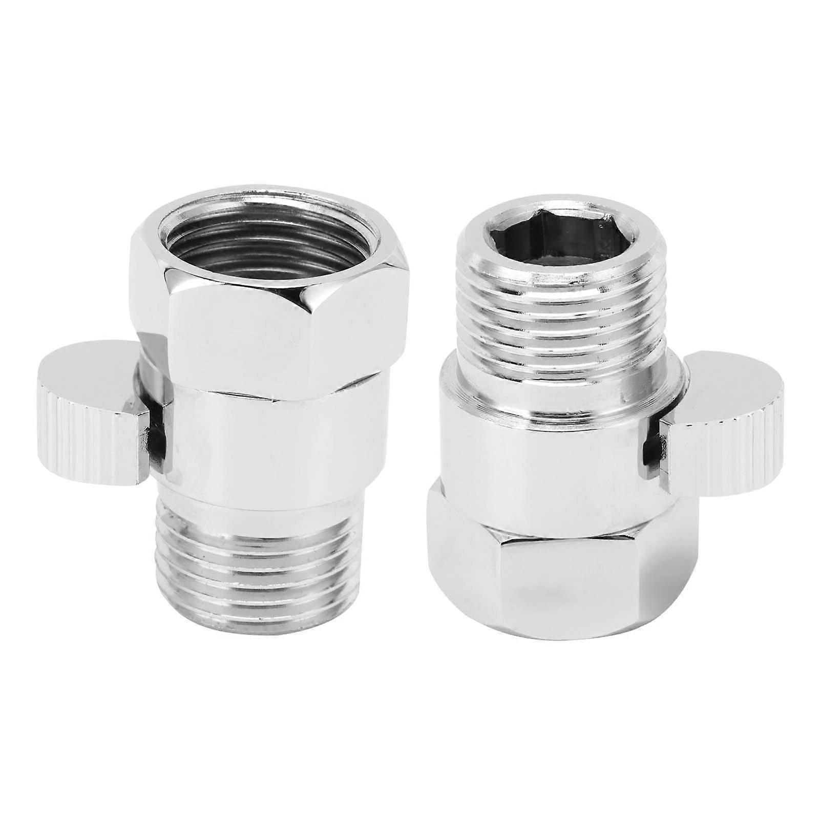 G1/2 Shower Stop Valve Water Flow Control Shut Off Valve with Lever Handle for Home