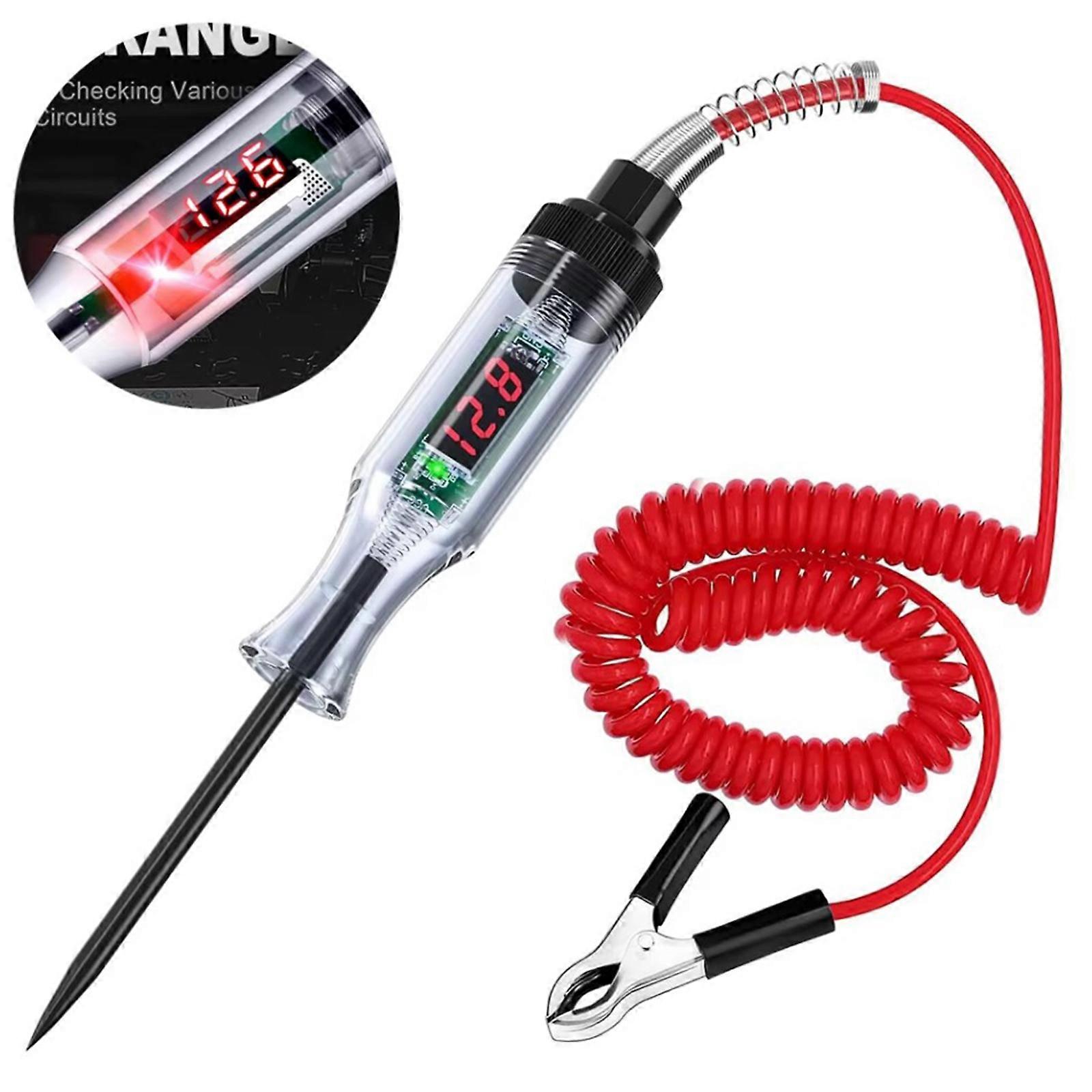 12V Circuit Tester Probe 3-48V Electric Car Fuse Test Light Voltage Pen.Detector