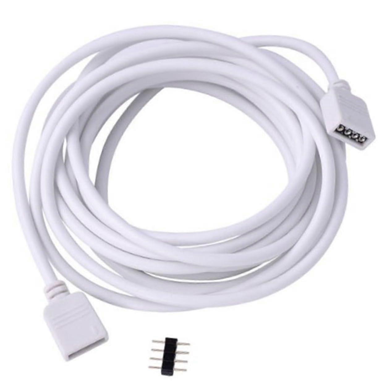 10m Led RGB Strip Extension Cord Connector White For Strip Lights And RGB Cable Compatible With Strips And RGB Cables