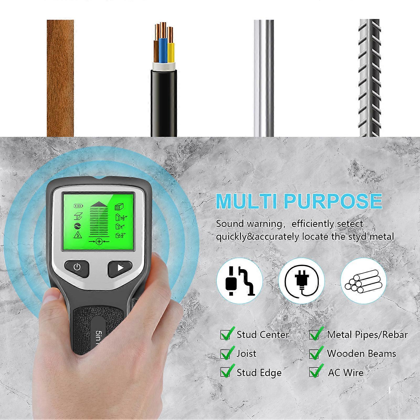 AURORA TRADE Professional Stud Finder Sensor Anti-rust 5-in-1 Anti Corrosion Stud Detector for Home