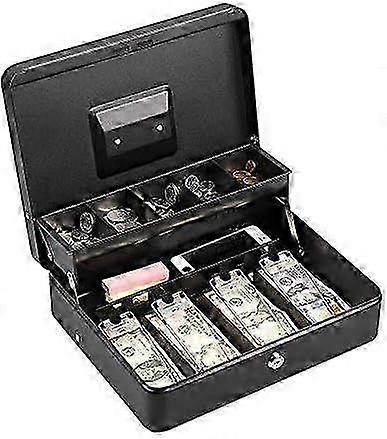 Secure money box for large cash and coins