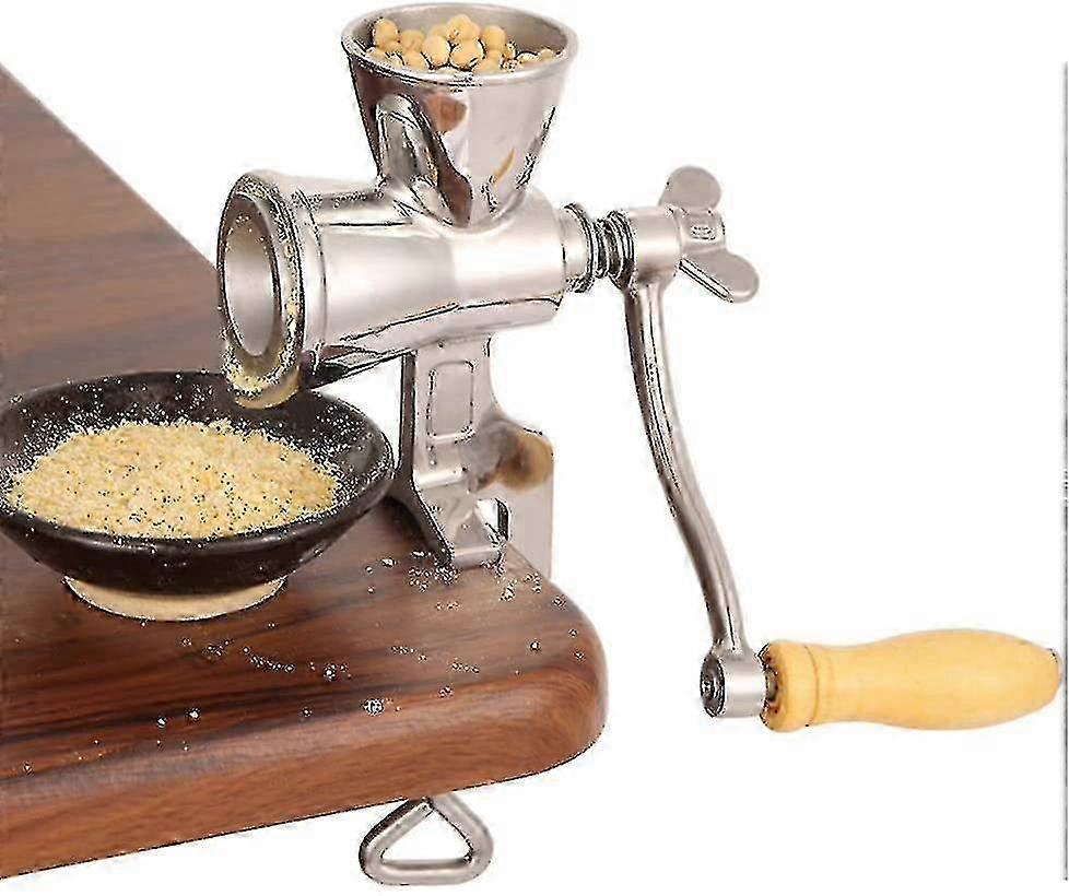 Manual corn grinder for kitchen with table clamp design