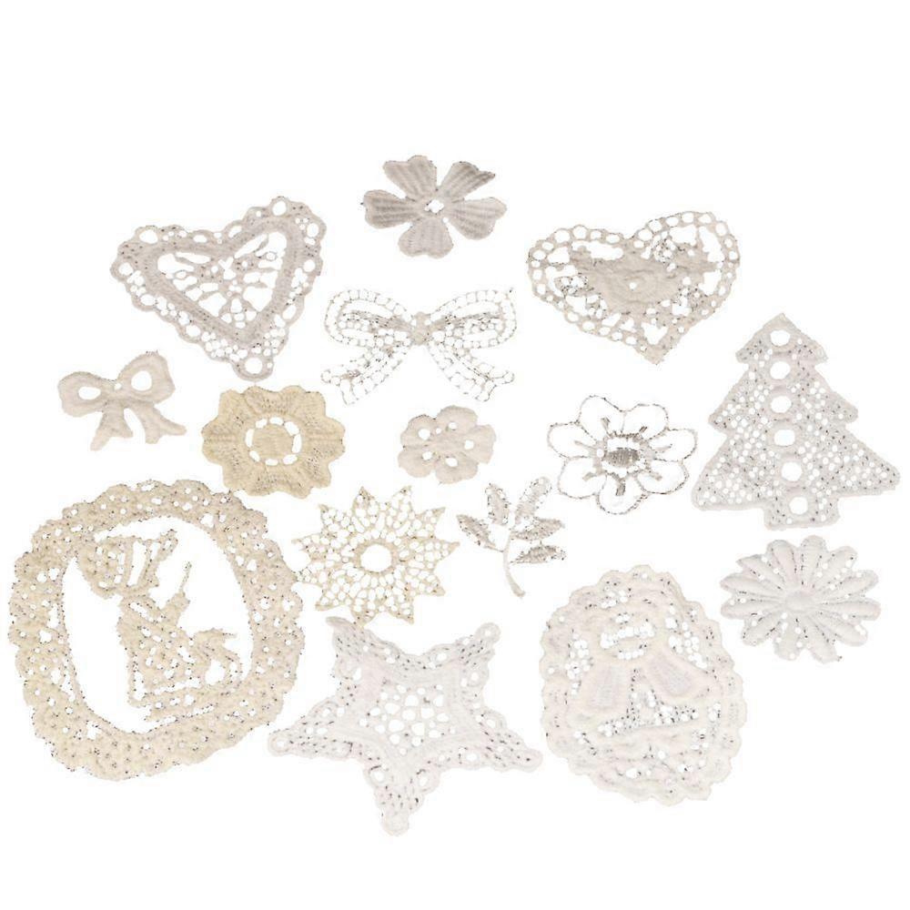 Embroidered lace appliqus