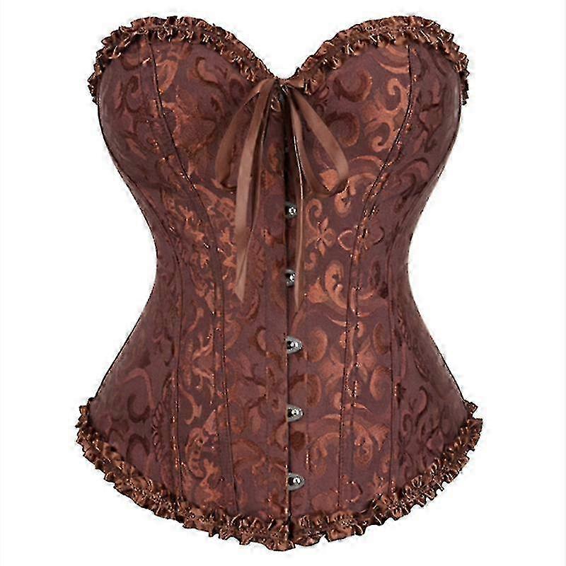 Női fűzős szexi virágmintás fűző női fehérneműhöz, plus size felső