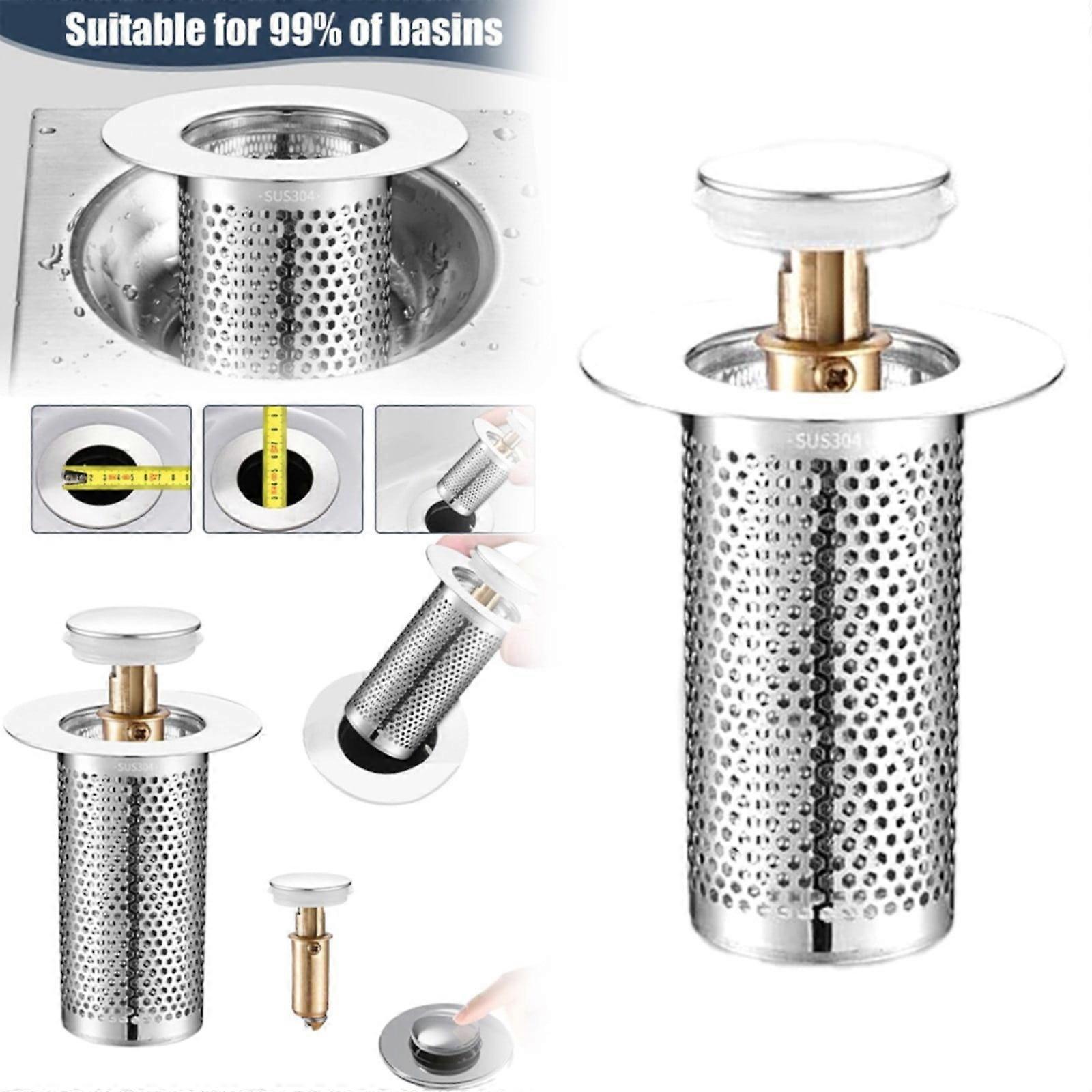 WinysinSink Plug Bath Plug Up Drain Plug For Plug Drain Plug Sink With Hair Strainer Drain Strainer Shower Quick Drain
