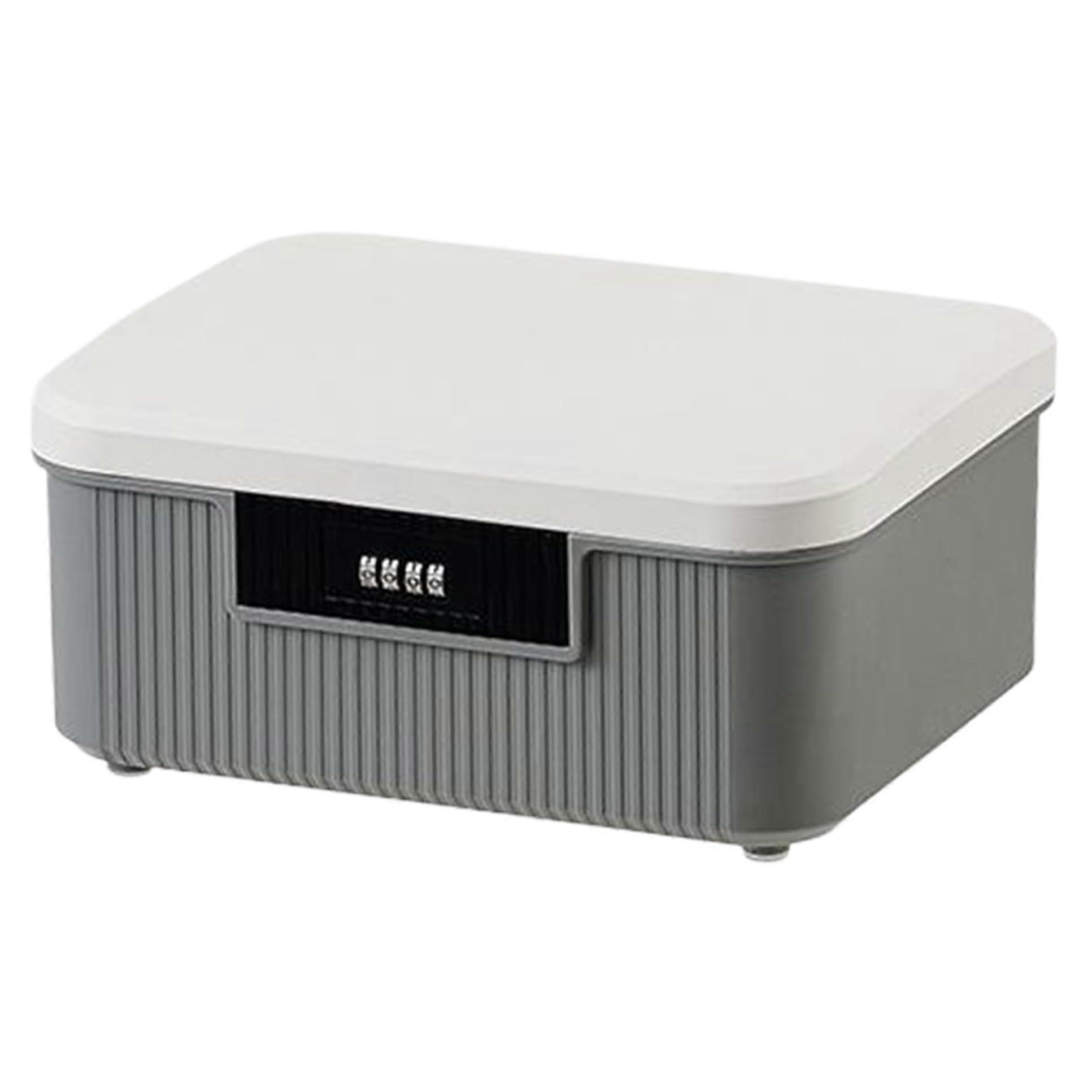 Medicine Lock Box 5 x 9 x 10 9L Capacity, Two Layer Lockable Storage Box With Combination Code For Medicine Documents