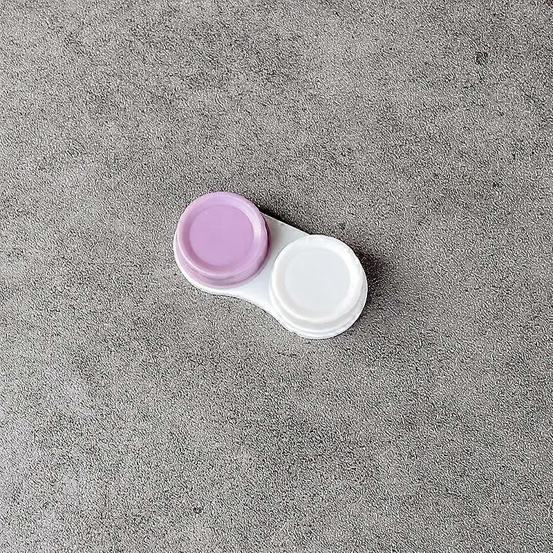 1 stuk draagbare ovale contactlenzendoos L+R contactlenzendoos brillendoos voor ogen contactlenzen reiskit houder lenscontainer