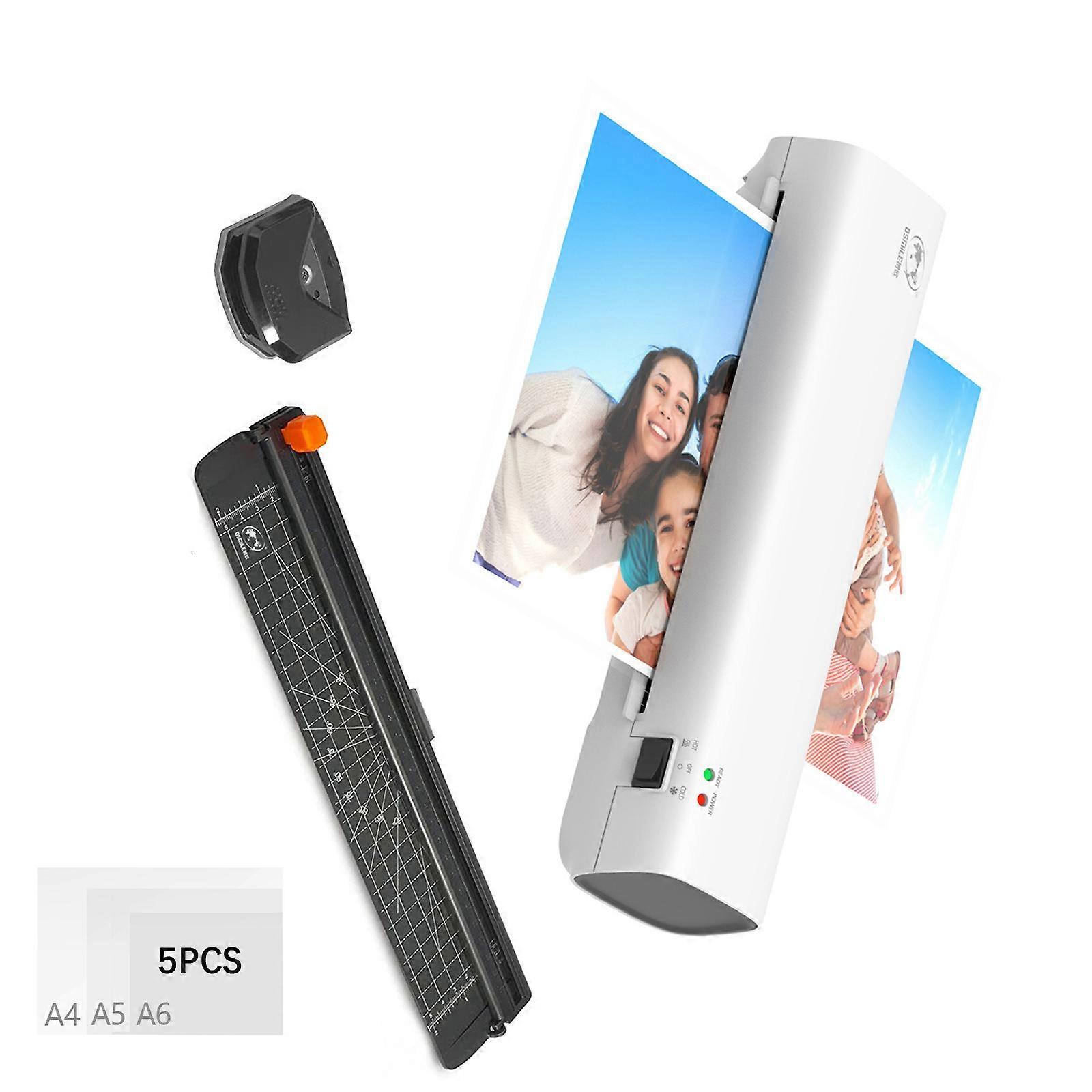Laminating Machine 9inch Thermal Laminator Machine Desktop Hot And Cold Lamination Include Trimmer Rounder Tools Multicolor