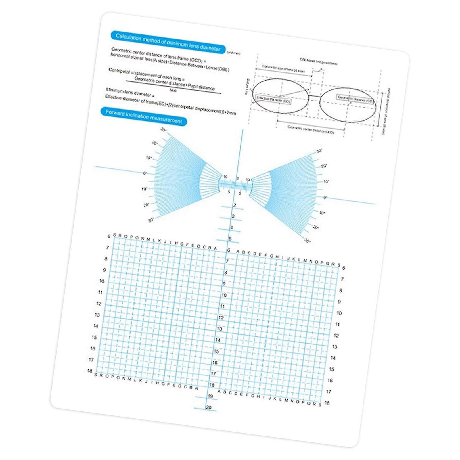 PVC Eyeglass Alignment Tool Adjustable Repair Panel For All Frame Types Multicolor
