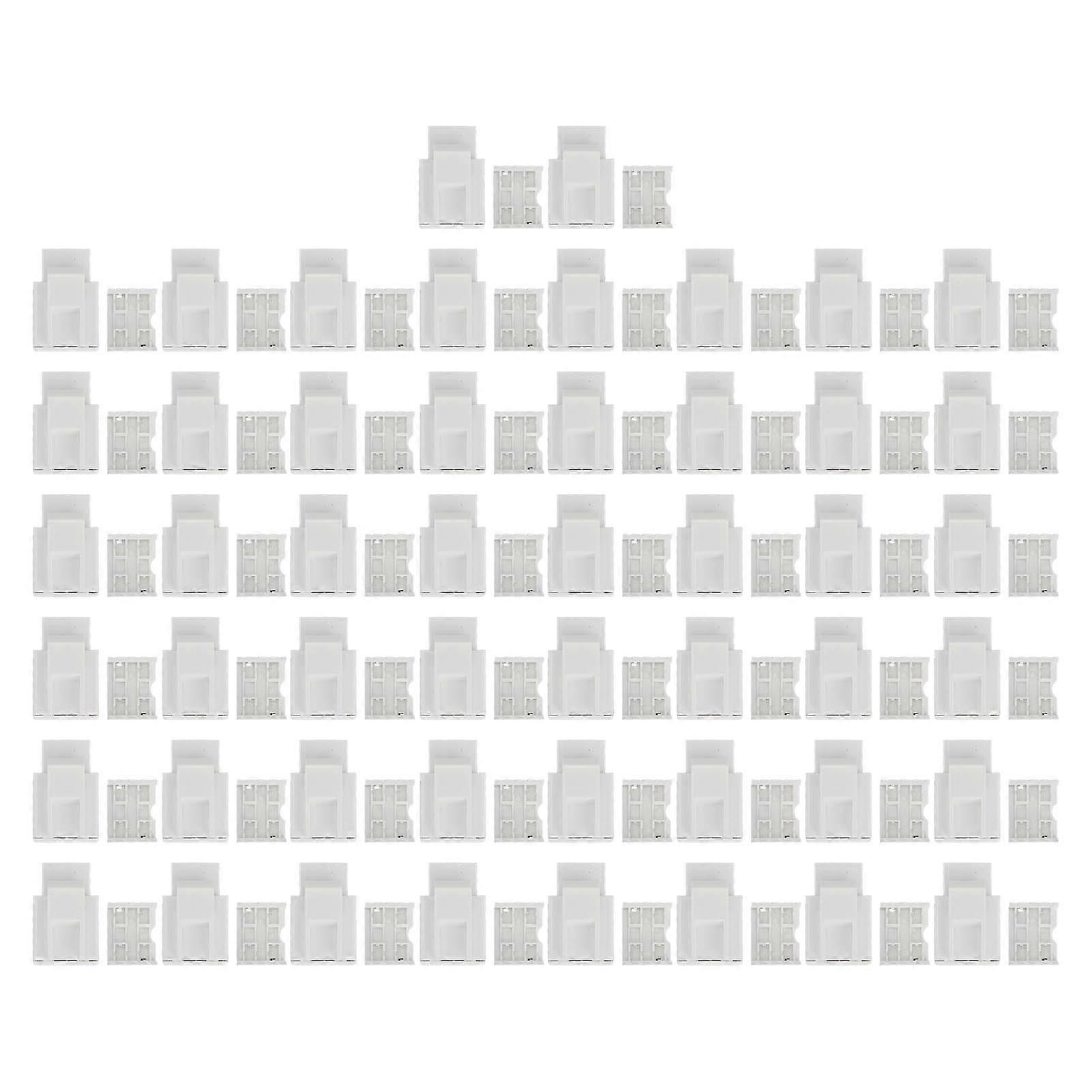 50Pcs Cat5e Unshielded Network Module 90 Degree Punch Down RJ45 Ethernet Connector