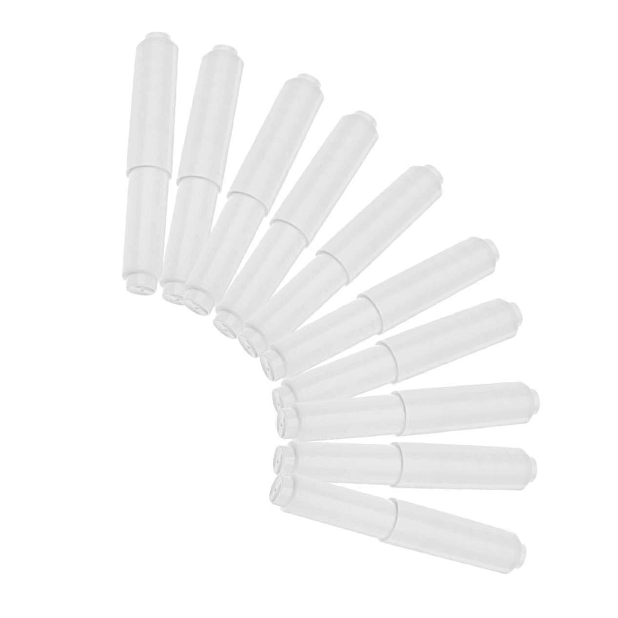 10 Pack Spring Loaded Toilet Paper Holder Spindles with AntiSlip Design for Bathroom Tissue Roll Replacement