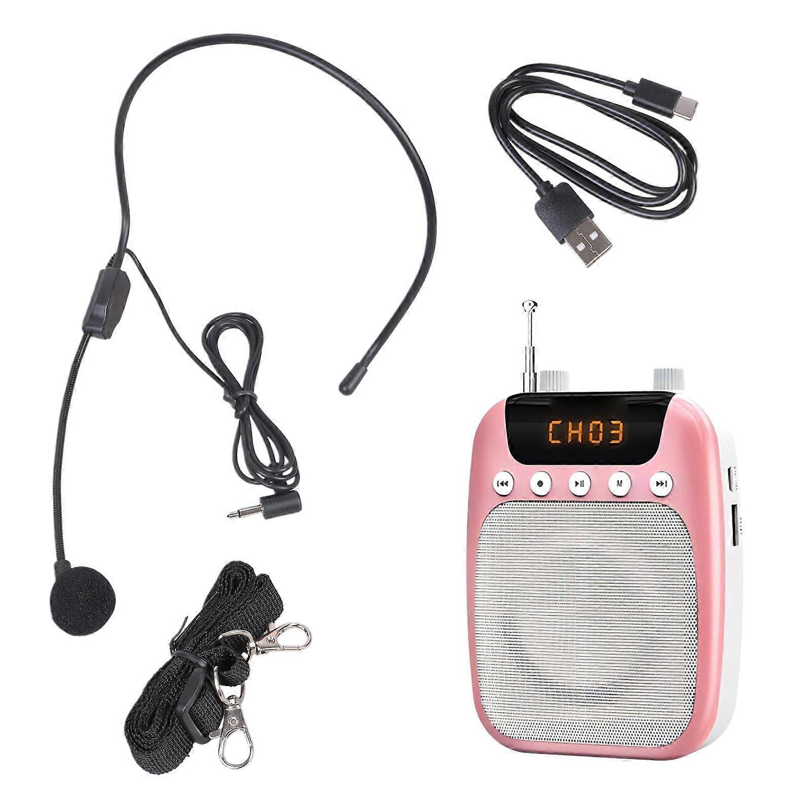 S358 Voice Amplifier With Microphone Voice Enhancement With Comfortable For Daily Use 2500mAh Long Service Time Multicolor