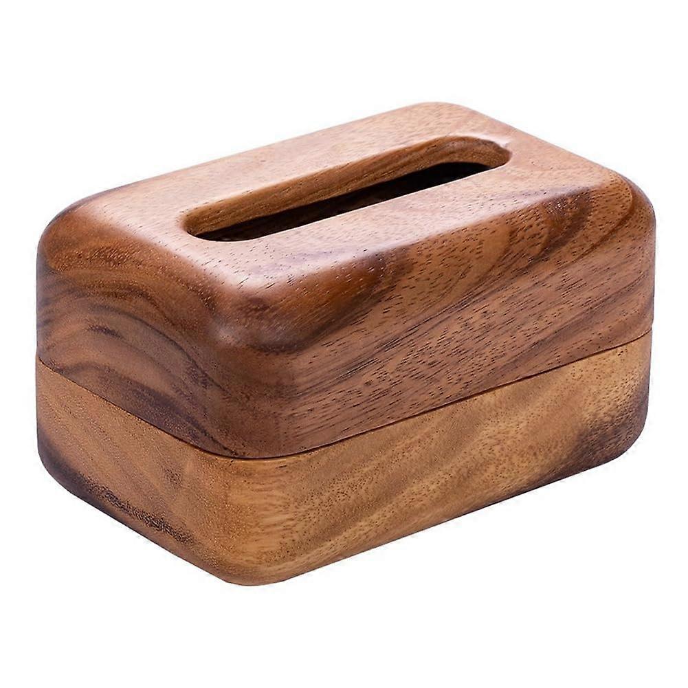 Wooden Tissue Box Bread Shape Napkin Holder for Kitchen Dining Table Decor Storage