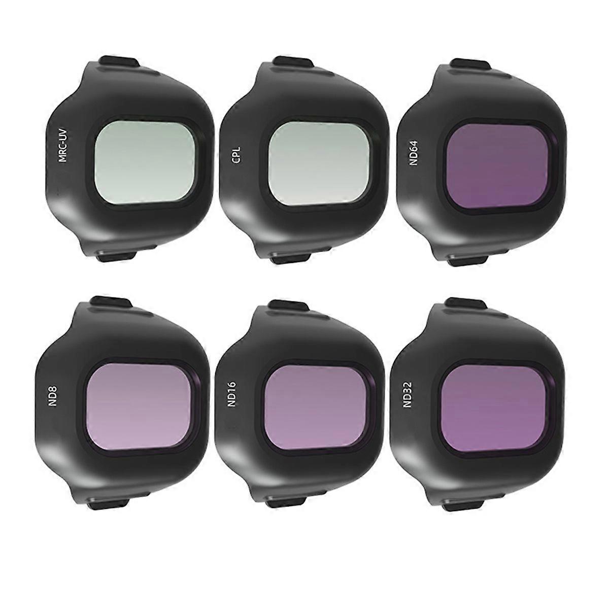 For Mini 5 Pro Drone Filter 6IN1 UV CPL ND8 ND16 ND32 ND64 Neutral Density Circular Polarizer UltraV