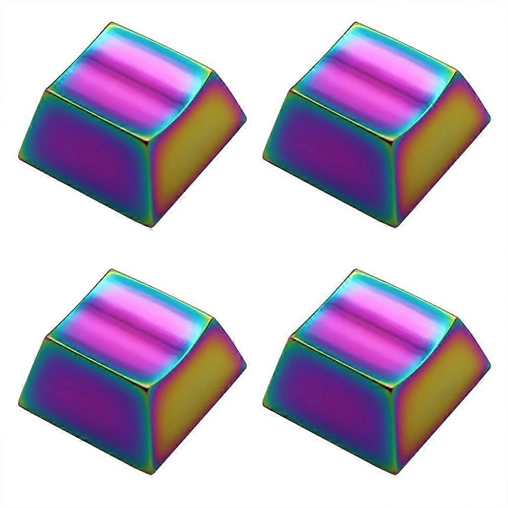 4PCS Keycaps Aluminum Alloy Keycaps Wear-Resistant Keycaps DIY Gaming Keycaps Mechanical Keyboard Keycaps