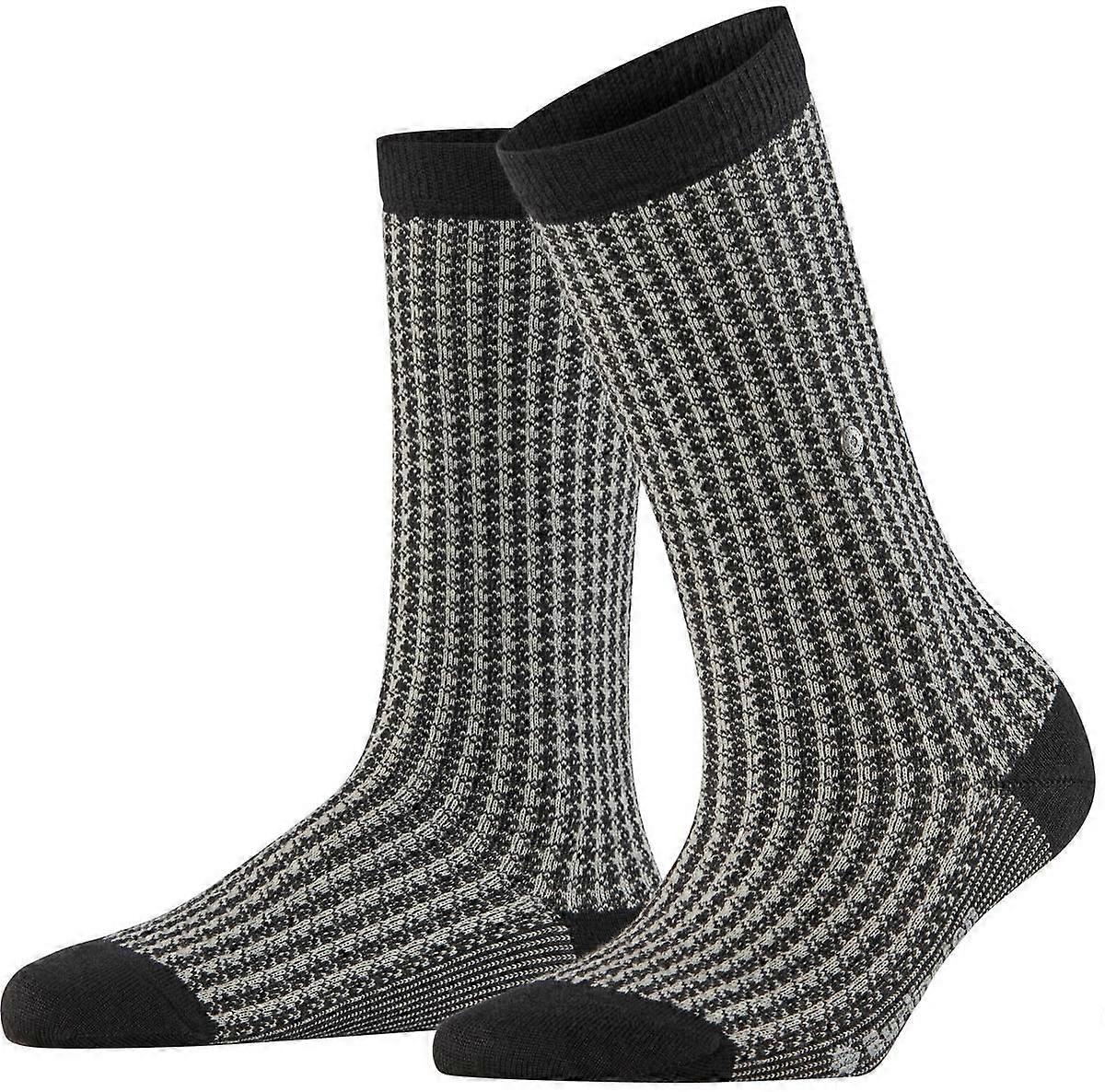 Burlington Pepita Socks - Black