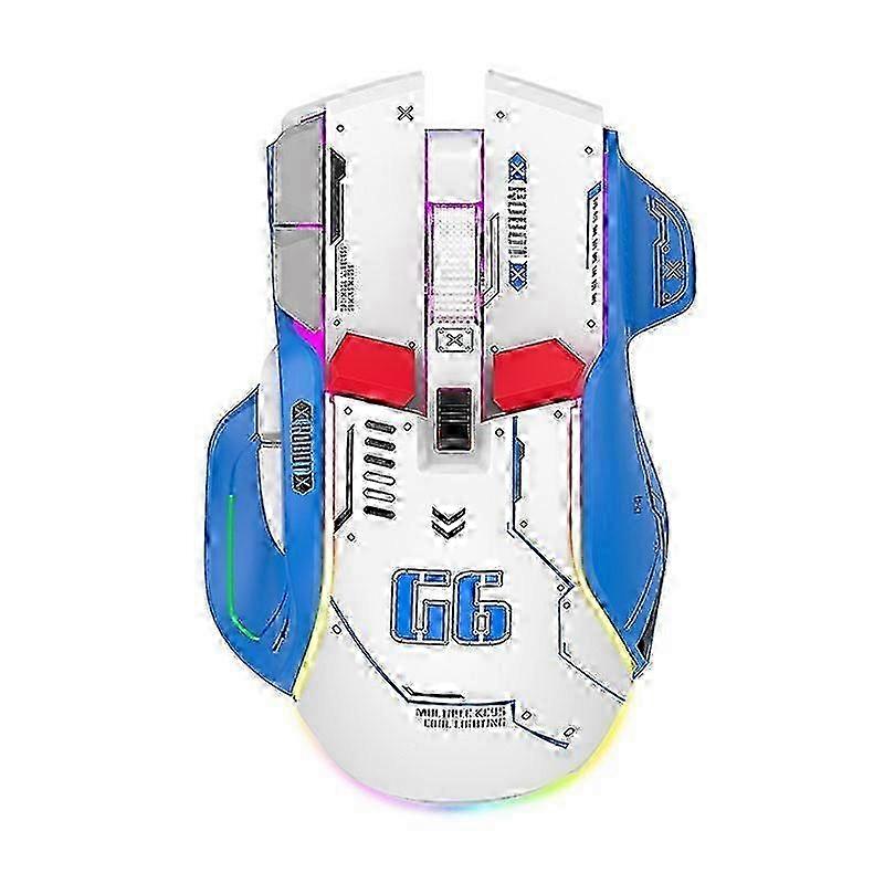 HXSJ G6 10 Keys RGB 12800DPI Tri-mode Wireless Gaming Mouse