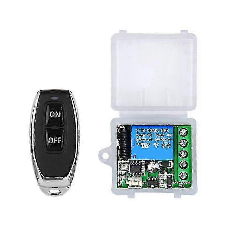 2025 433MHz DC12V 10A 1 Channel 1Ch Wireless Relays RF Remote Control Switches