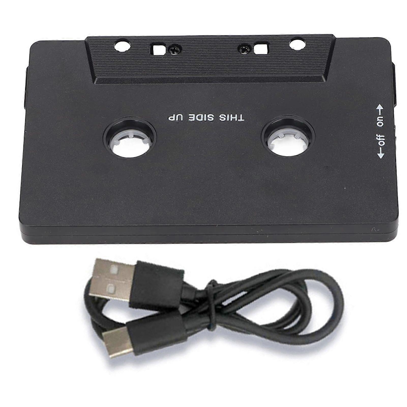 Bluetooth-compatible Audio Adapter Easy to Use USB Rechargeable Universal Car Wireless Cassette Converter Music Player