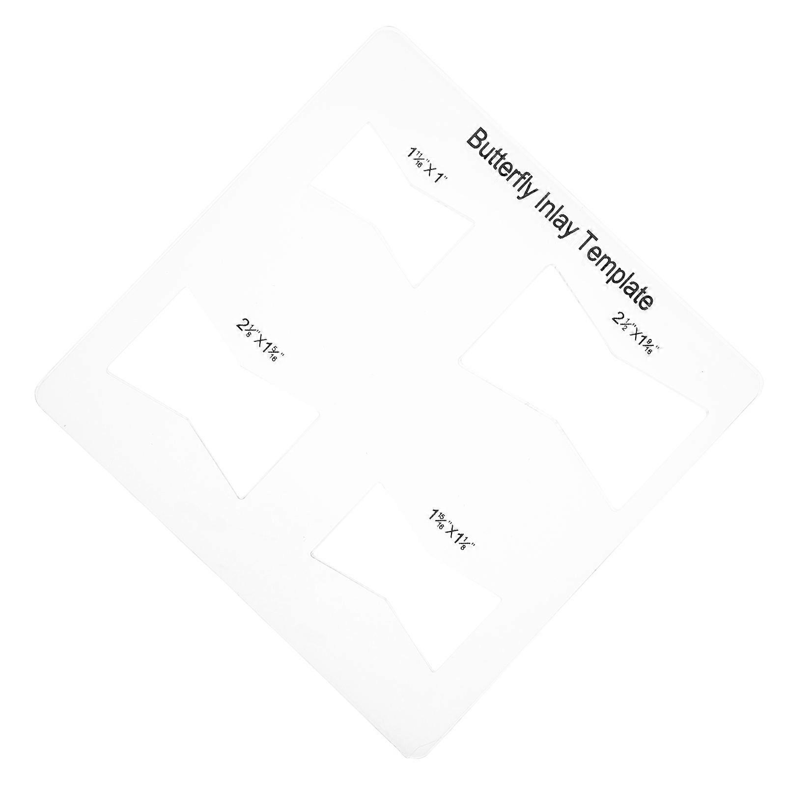 Woodworking Tool Butterfly Inlay Template for Home Renovation Four-in-One Set