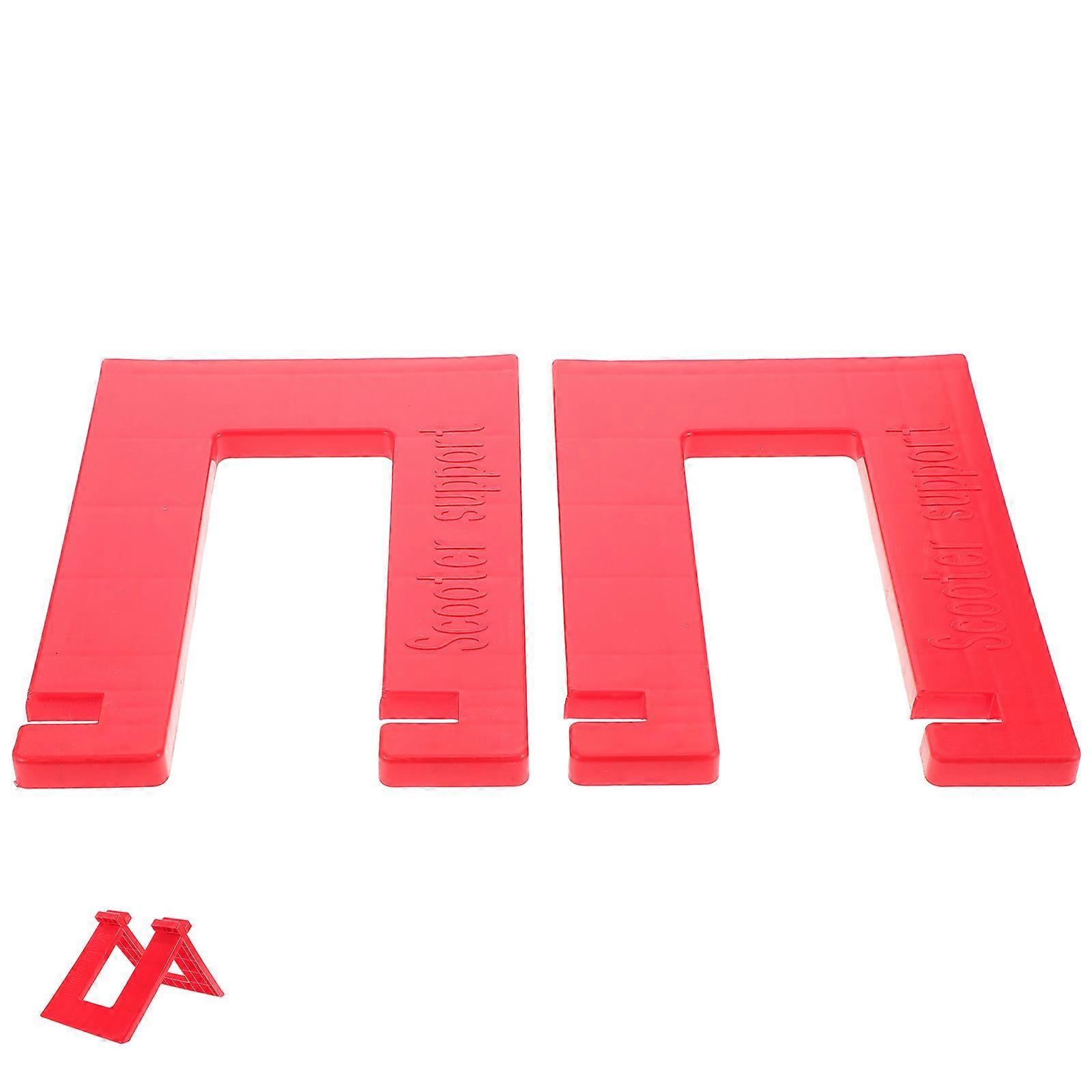 Scooter Stand Rack 1 Set For Children's Balance Bikes Scooters Red Durable Stability Space Saving