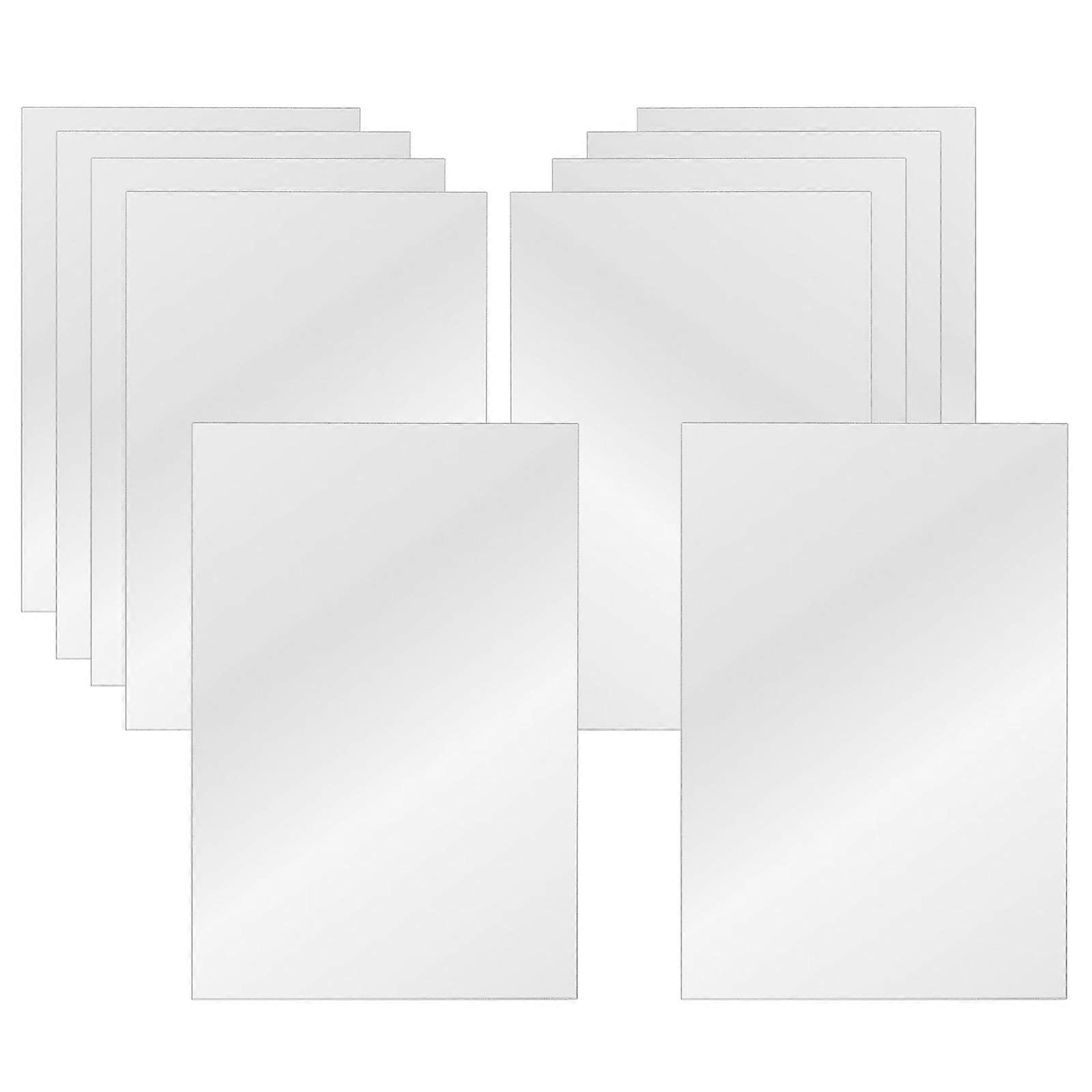 Decorative Frameless Acrylic Mirror Sheets 10Pcs for Wall Self Adhesive