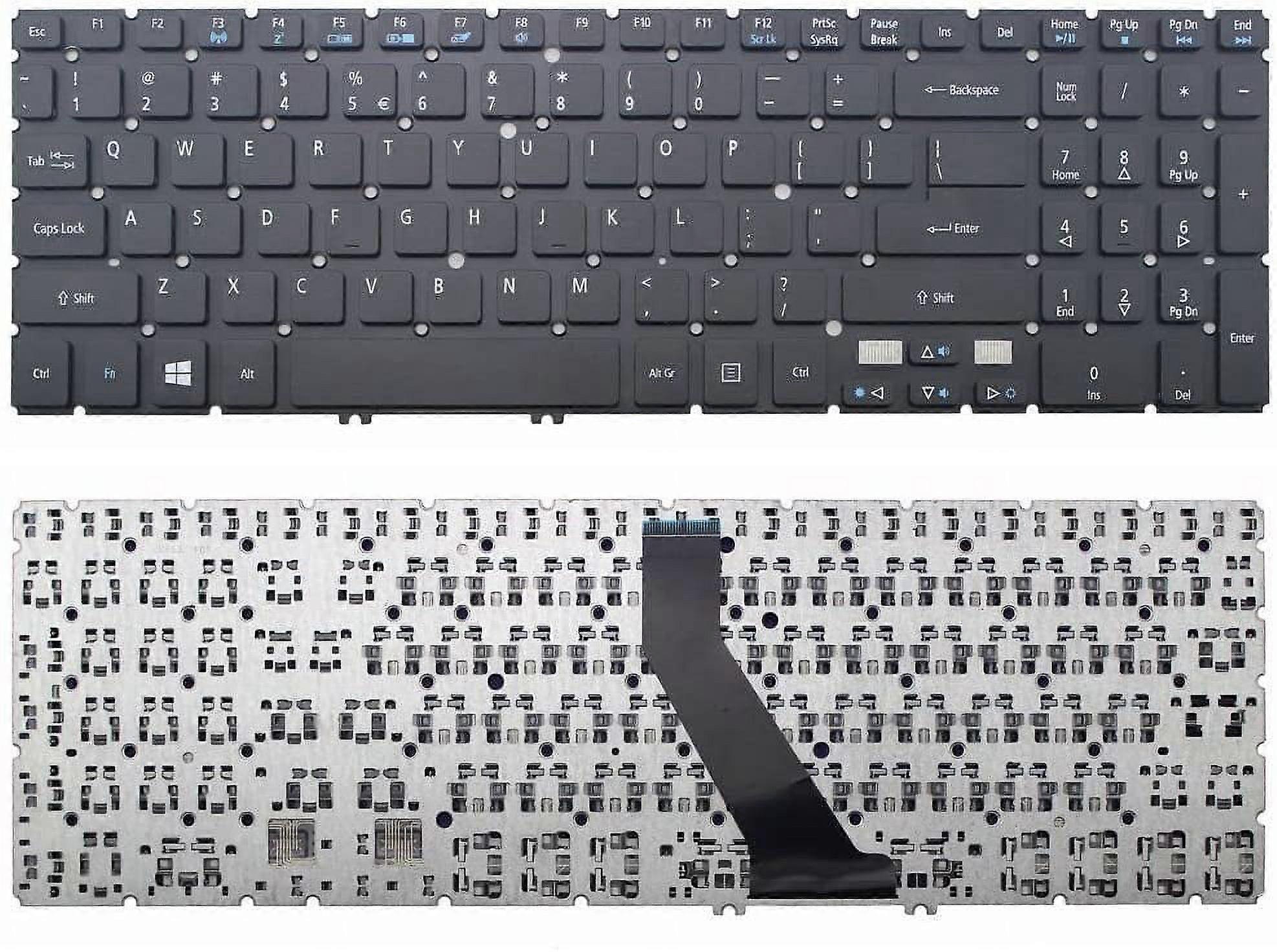 New Laptop Keyboard (No Frame) for compatible with Acer Aspire V7-581 V7-581G V7-581P V7-581PG V7-582P V7-582PG, US Layout Black