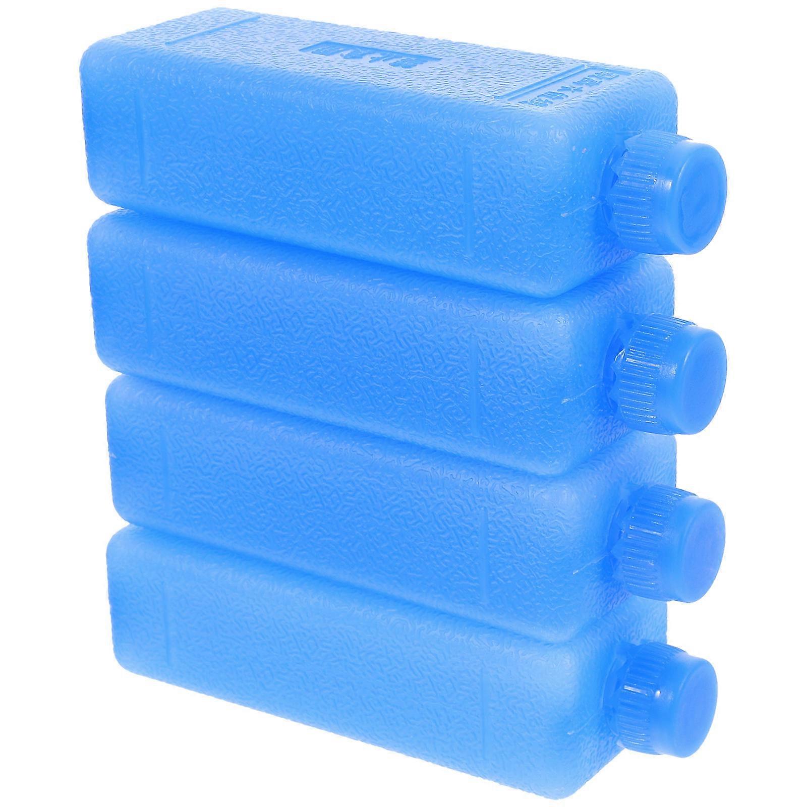 Freezer Packs for Cooler Use Ice Blocks Reusable 4Pcs Blue Set