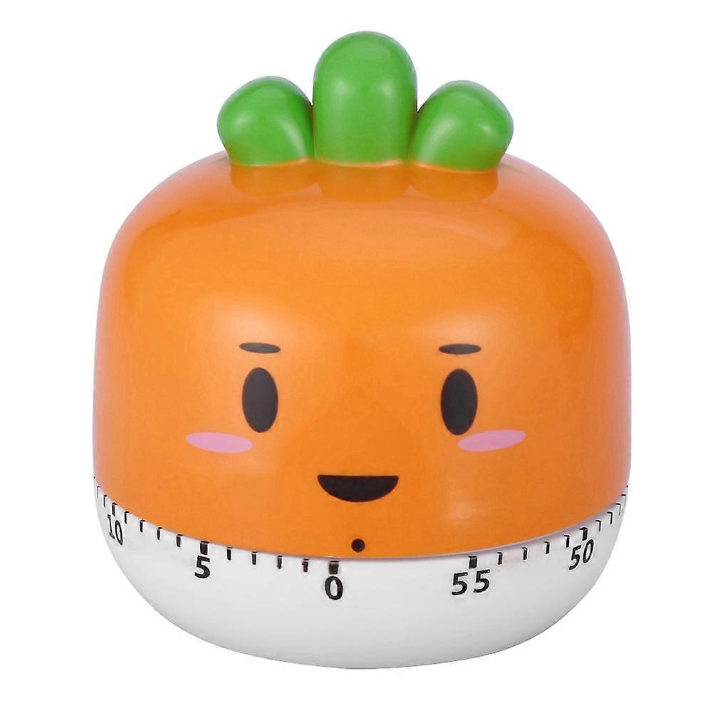 Kitchen Timer - Mechanical Cooking Timer Manual Vegetables Shape Counters for Kitchen Timing Tool (Color : Orange)