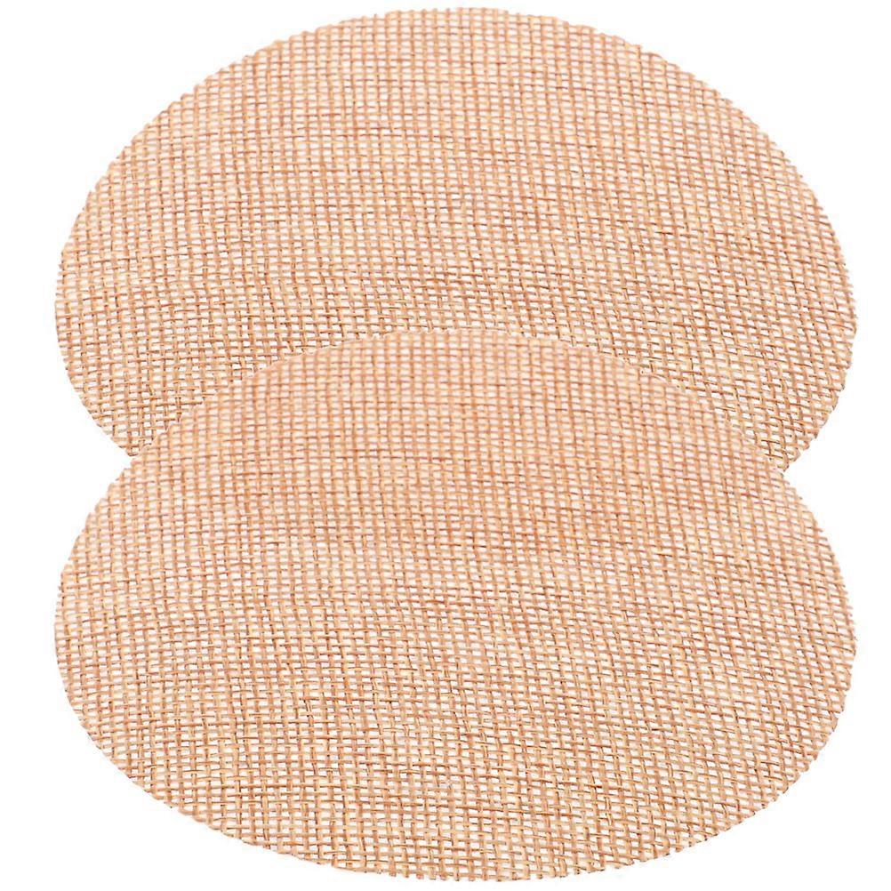 Khaki Cloth Lamp Diffuser 2pcs FireResistant Wear Resistant Accessories for Decor Size 2.5in