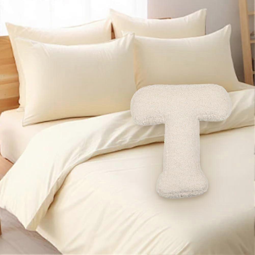 Letter Pillow A to Z Soft Plush Alphabet Cushion Custom Initial Decorative for Bed Sofa Nursery