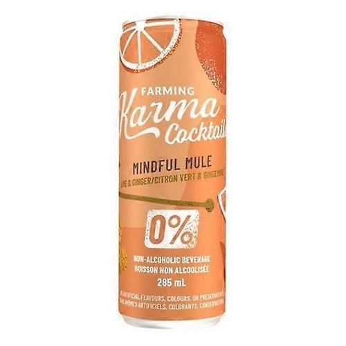 Farming Karma Mindful Mule Lime & Ginger Zero Alcohol, 285 Ml (Case Of 4)