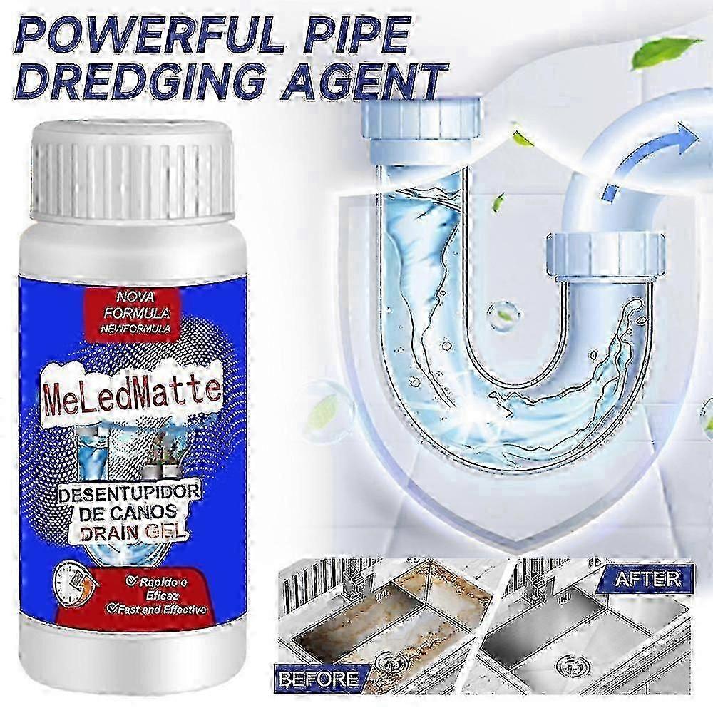 1/2/3/5pcs Powerful Pipe Dredging Agent - Meledmatte Sink Drain Pipe Cleaner Powder for Clogs