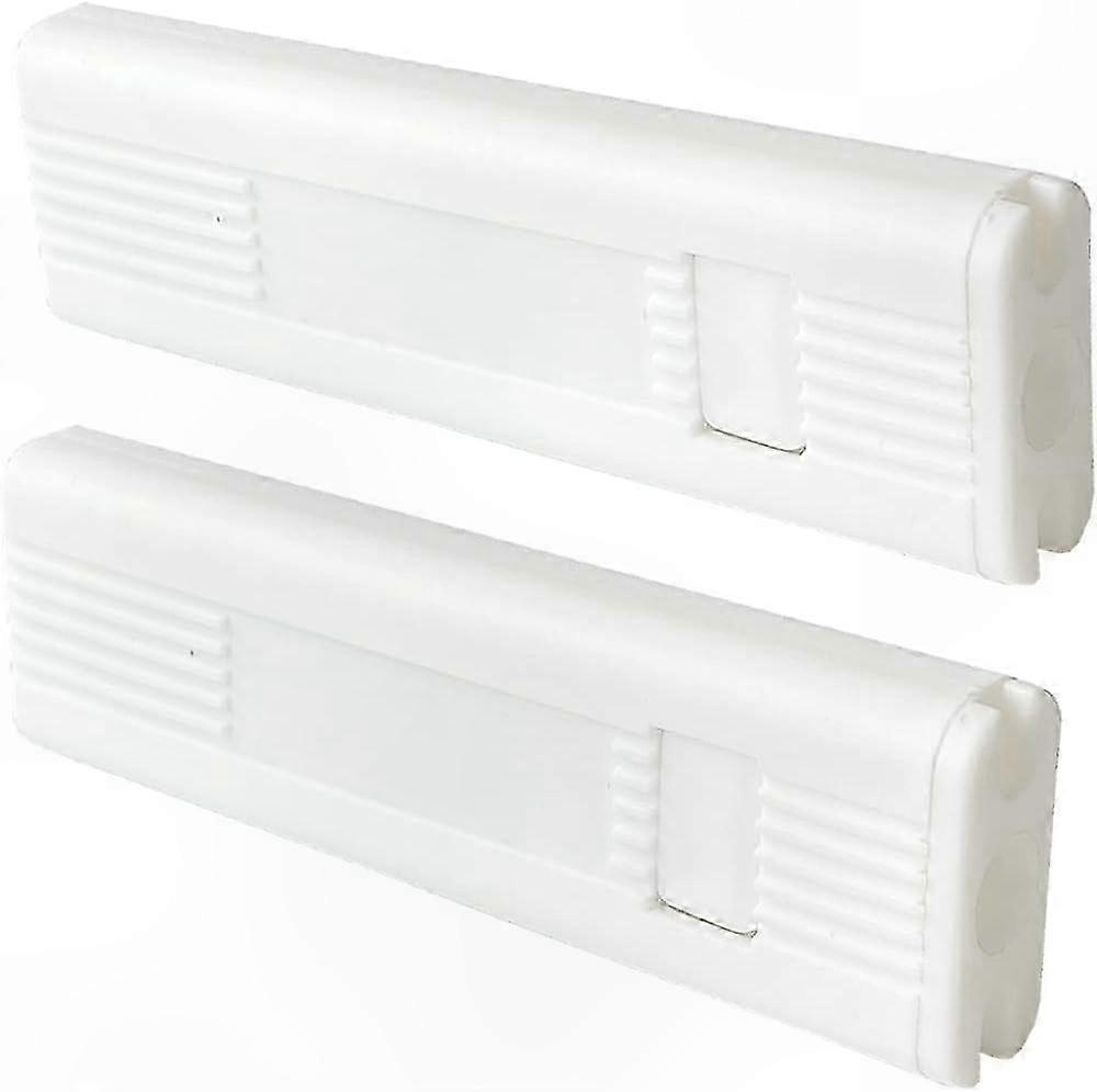 White Plastic Tensioner for Vertical Blinds, Safety Handle Accessory (2 Pack)