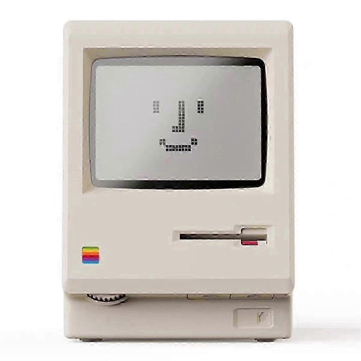 New Maclock Retro Clock Creativity Alarm Clock Student Specific Wake Up Artifact Desktop Decor Computer Keyboard